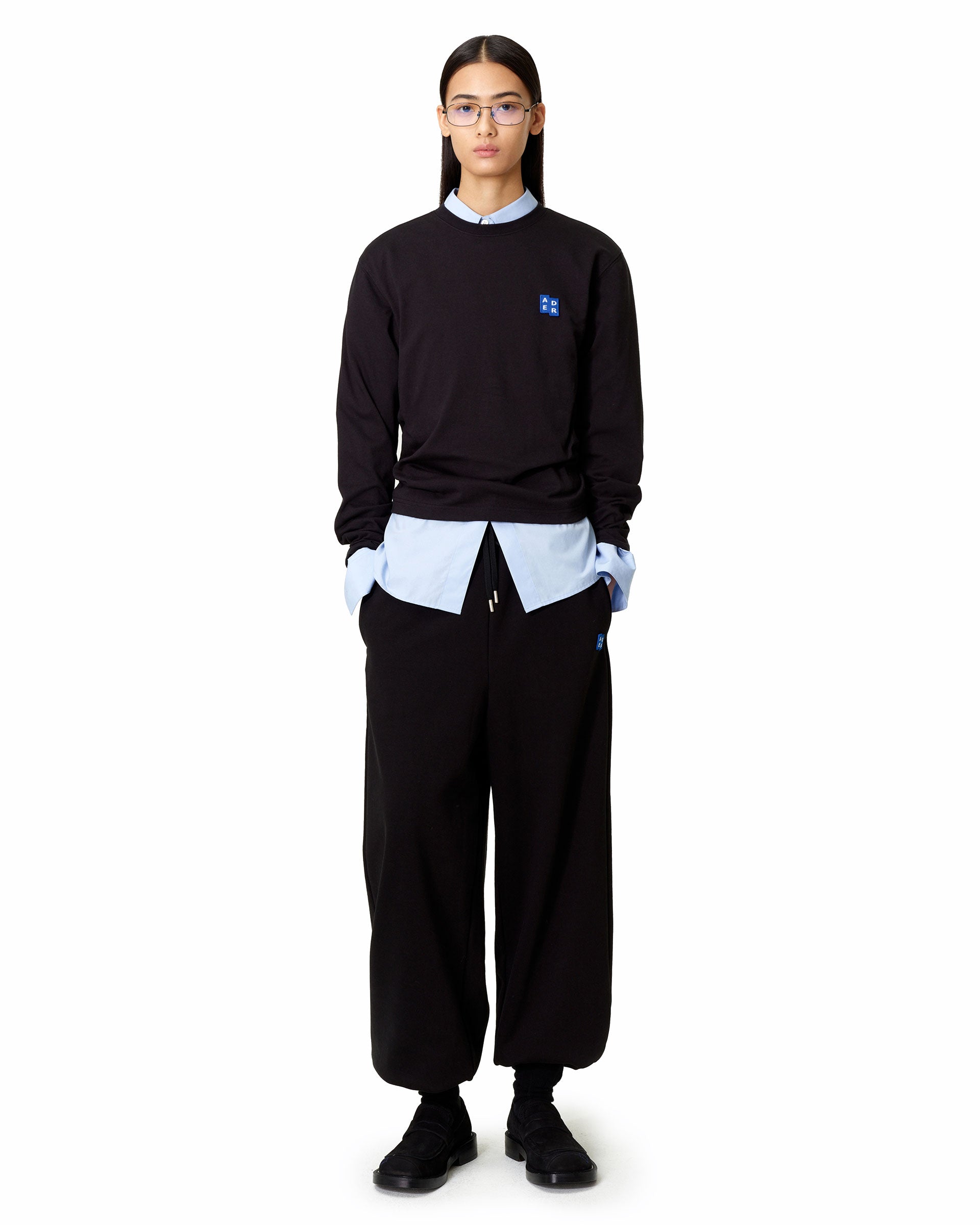 Ader Error - Sig; BL Tag LS t-shirt 01 (Noir) product image 1 | TRAB K-Fashion Australia