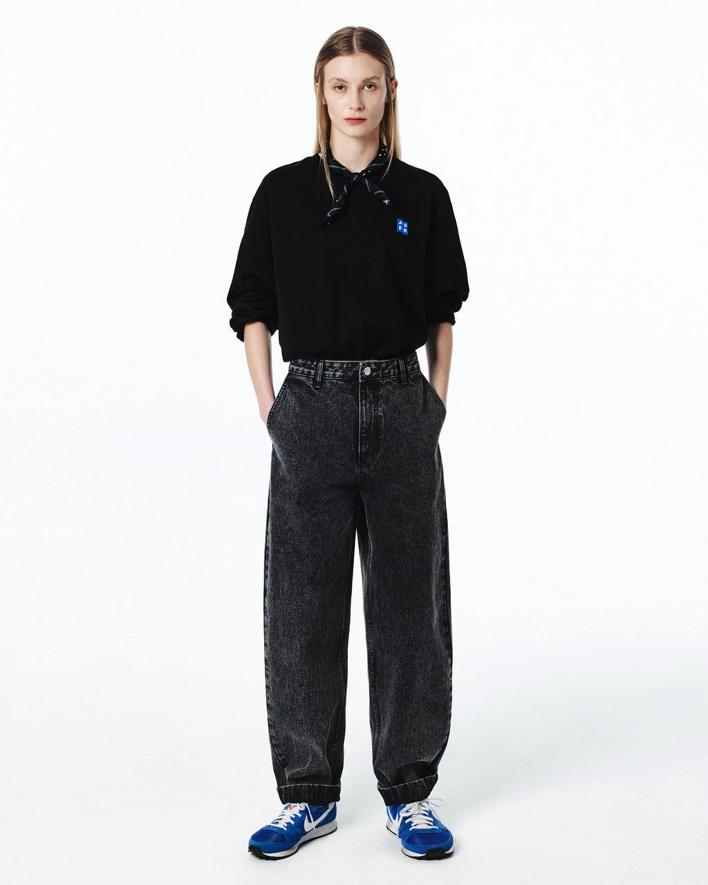 Ader Error - Sig; BL Tag LS t-shirt 01 (Noir) product image 3 | TRAB K-Fashion Australia
