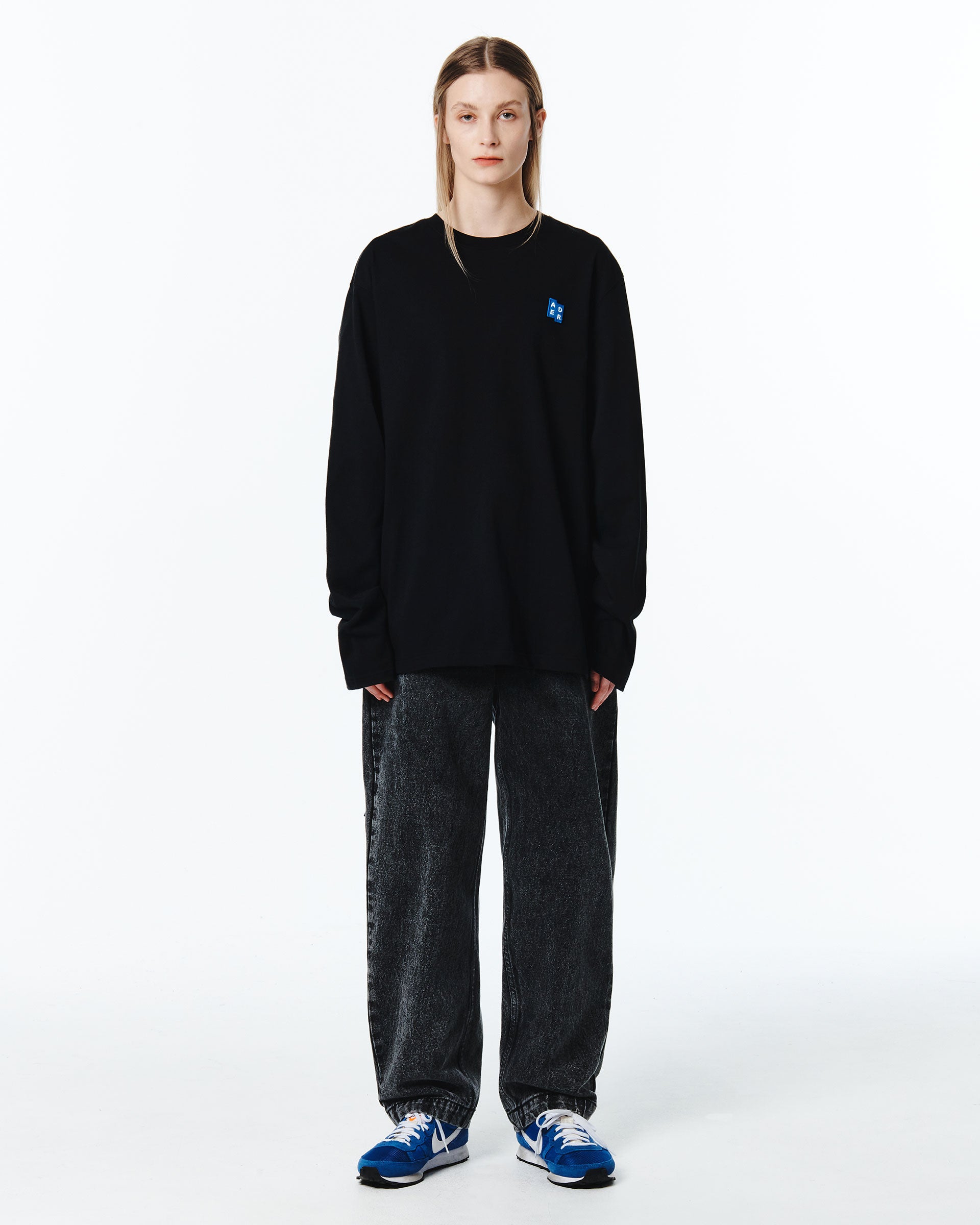 Ader Error - Sig; BL Tag LS t-shirt 01 (Noir) product image 4 | TRAB K-Fashion Australia