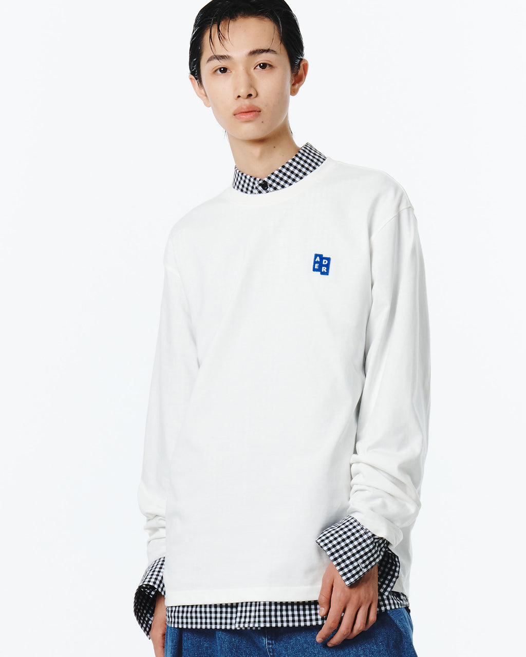 Ader Error - Sig; BL Tag LS t-shirt 01 (Off White) product image 10 | TRAB K-Fashion Australia