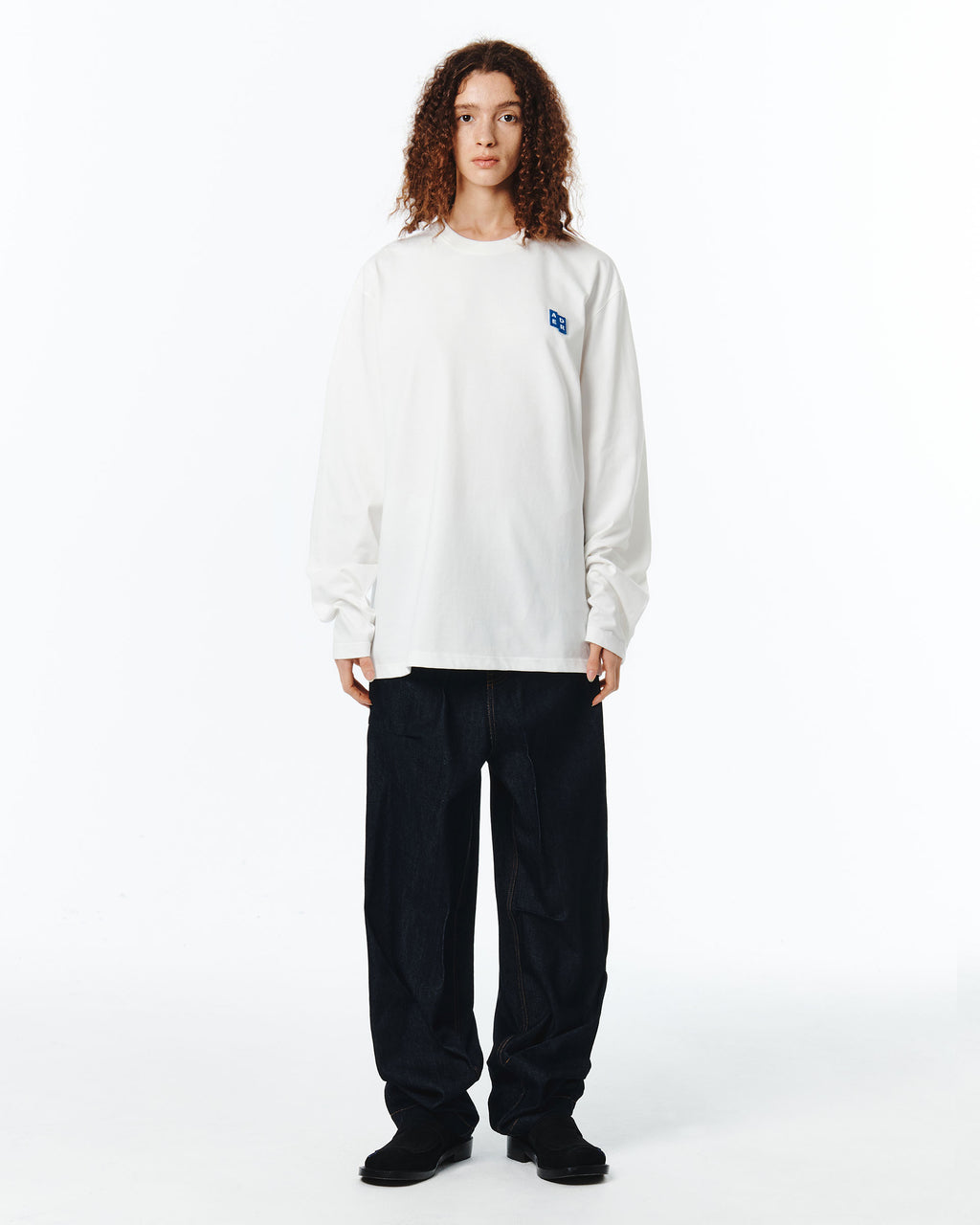 Ader Error - Sig; BL Tag LS t-shirt 01 (Off White) product image 3 | TRAB K-Fashion Australia