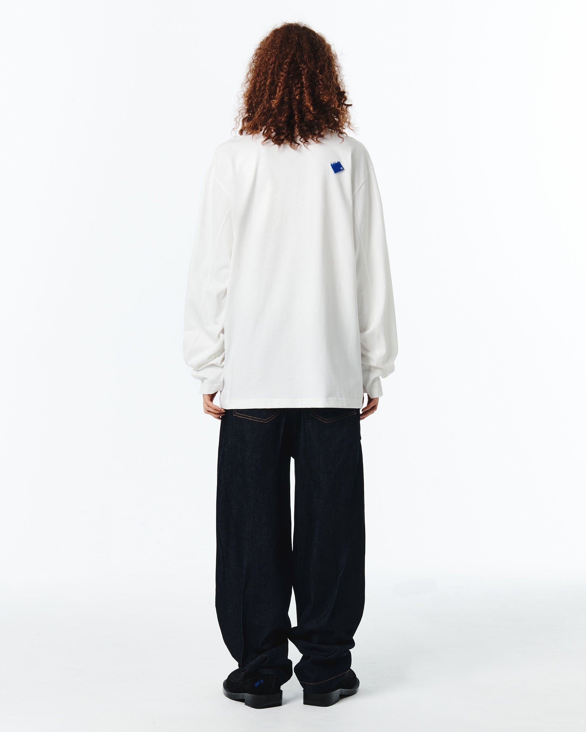 Ader Error - Sig; BL Tag LS t-shirt 01 (Off White) product image 4 | TRAB K-Fashion Australia