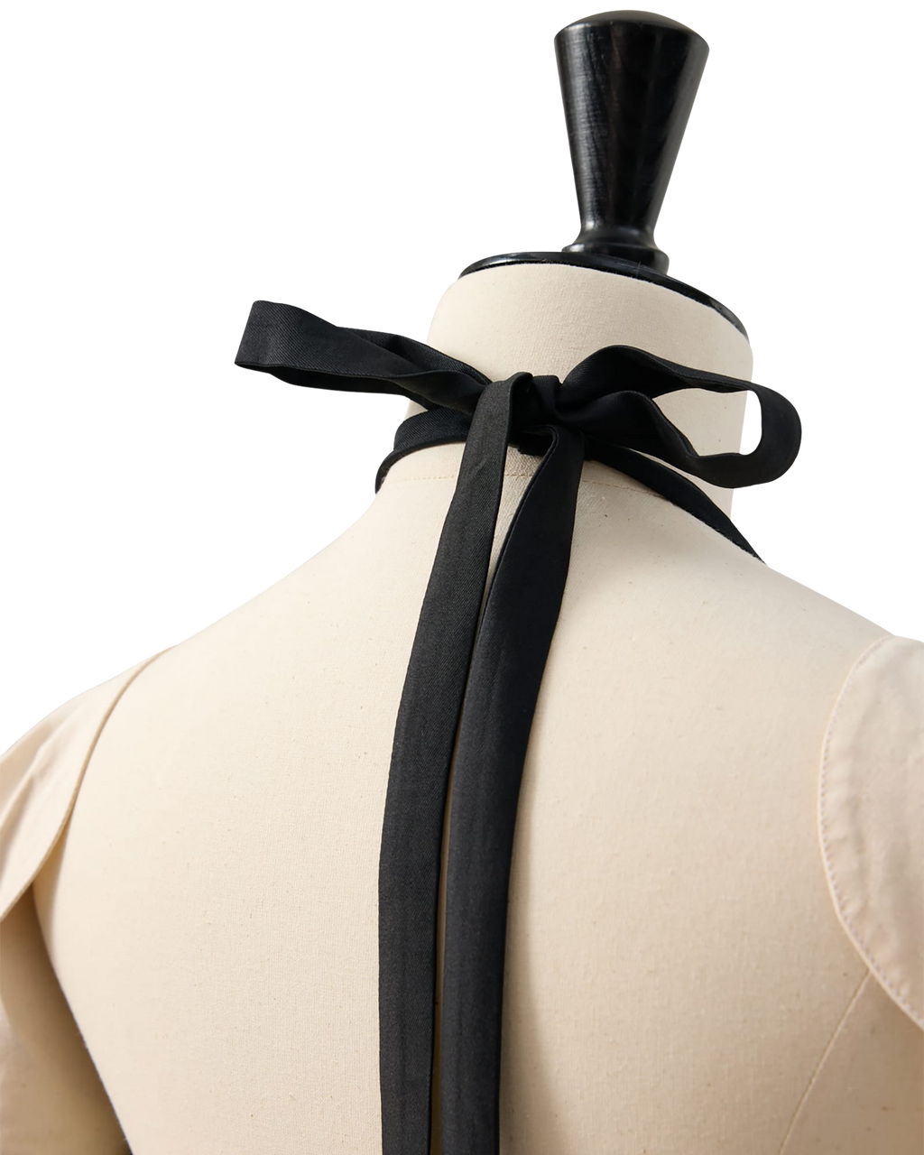 Kimhe Kim - Pearl Beads Wool-Silk Draped Apron (Black) product image 12 | TRAB K-Fashion Australia
