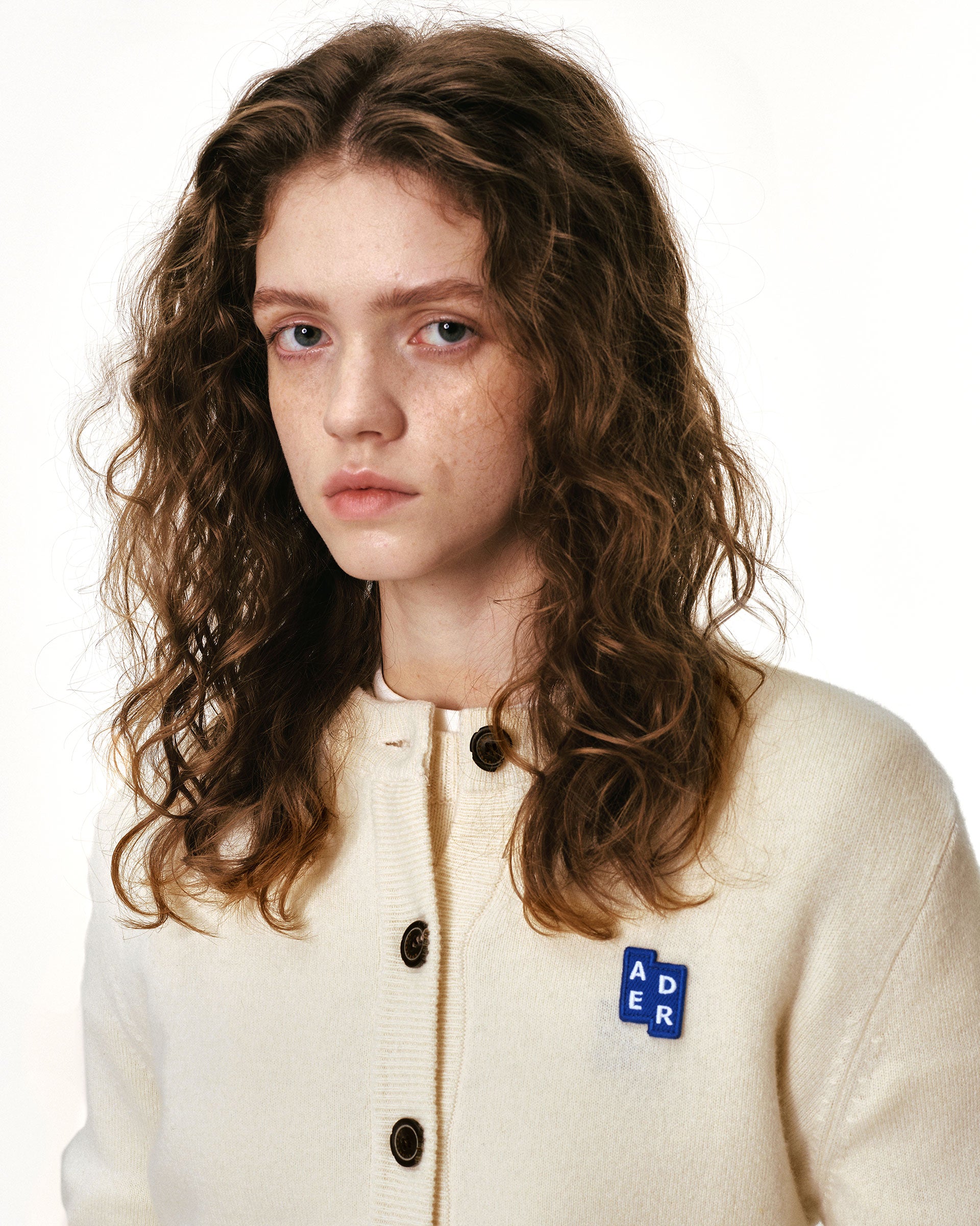 Ader Error - Sig; BL Tag cardigan 02 (Oatmeal) product image 3 | TRAB K-Fashion Australia