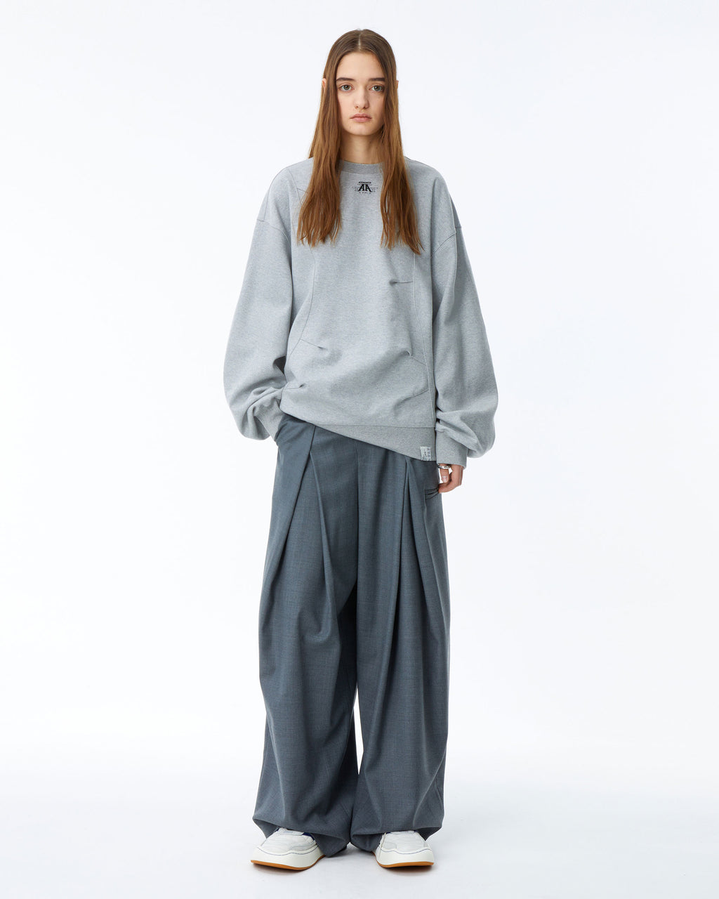 Ader Error - Nolc logo sweatshirt (Grey) product image 1 | TRAB K-Fashion Australia