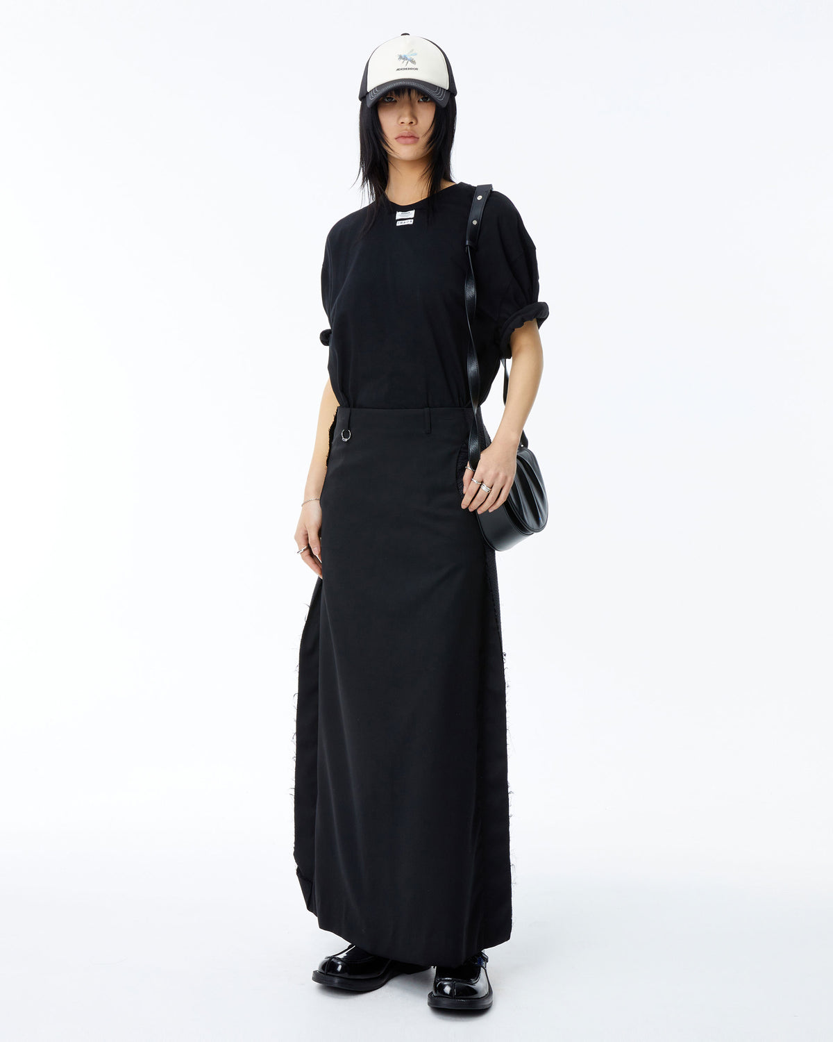 Ader Error - Langle t-shirt (Noir) product image 3 | TRAB K-Fashion Australia