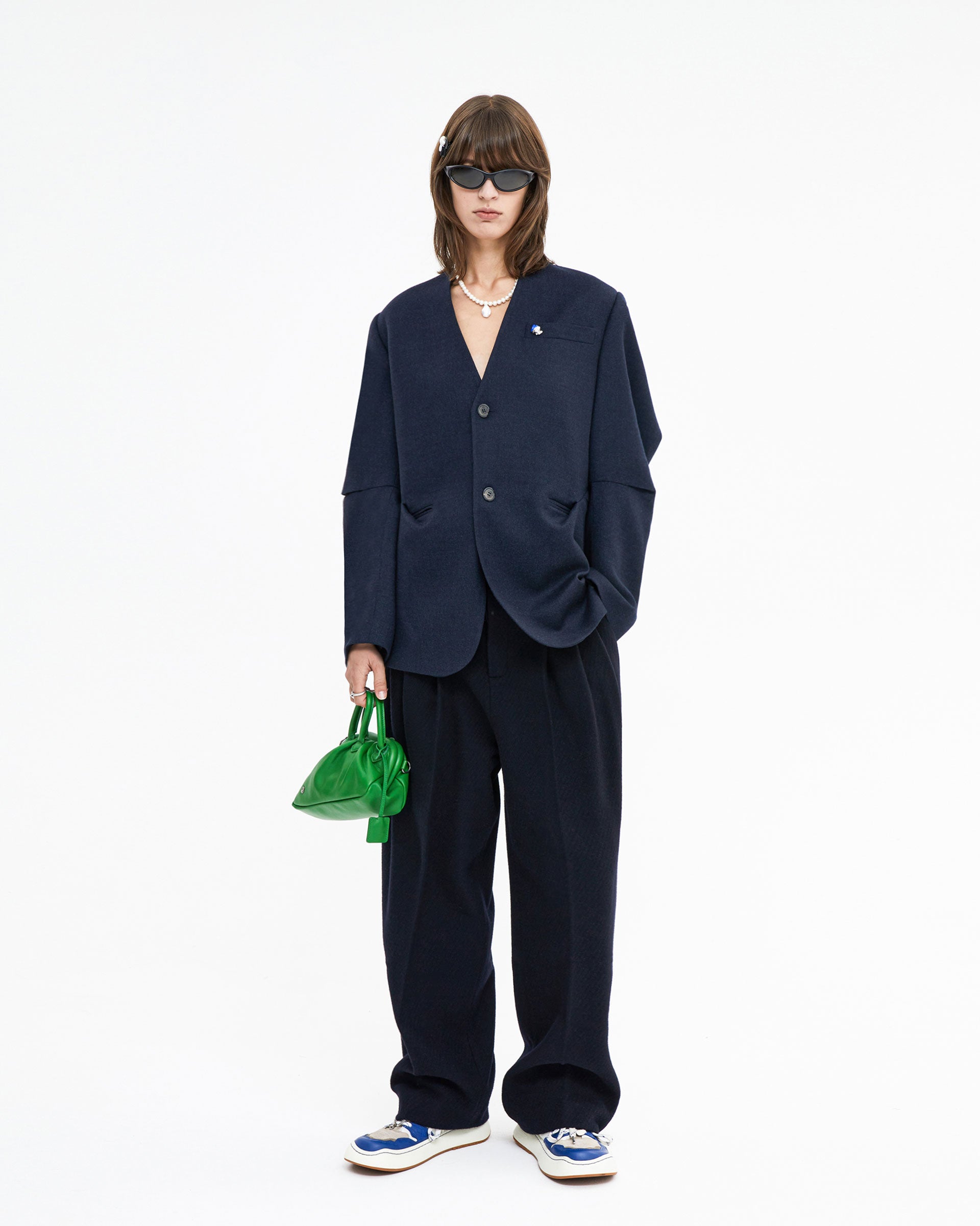 Ader Error - Ortei blazer (Navy) product image 1 | TRAB K-Fashion Australia
