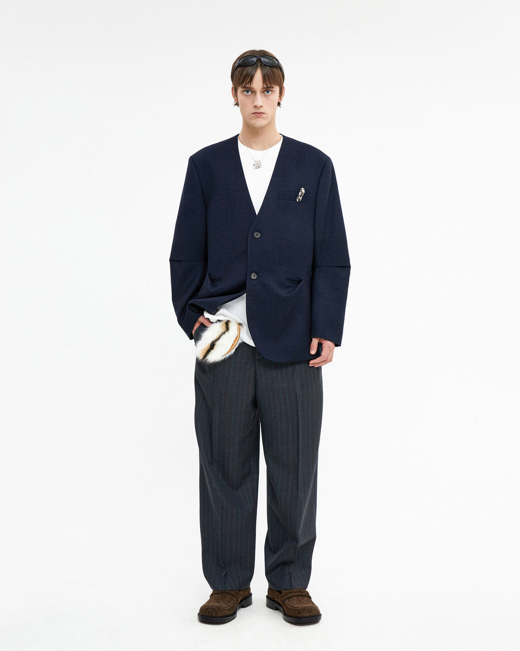 Ader Error - Ortei blazer (Navy) product image 2 | TRAB K-Fashion Australia