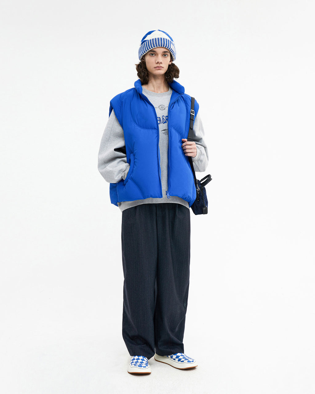 Ader Error - Clade puffer vest (Z-Blue) product image 1 | TRAB K-Fashion Australia