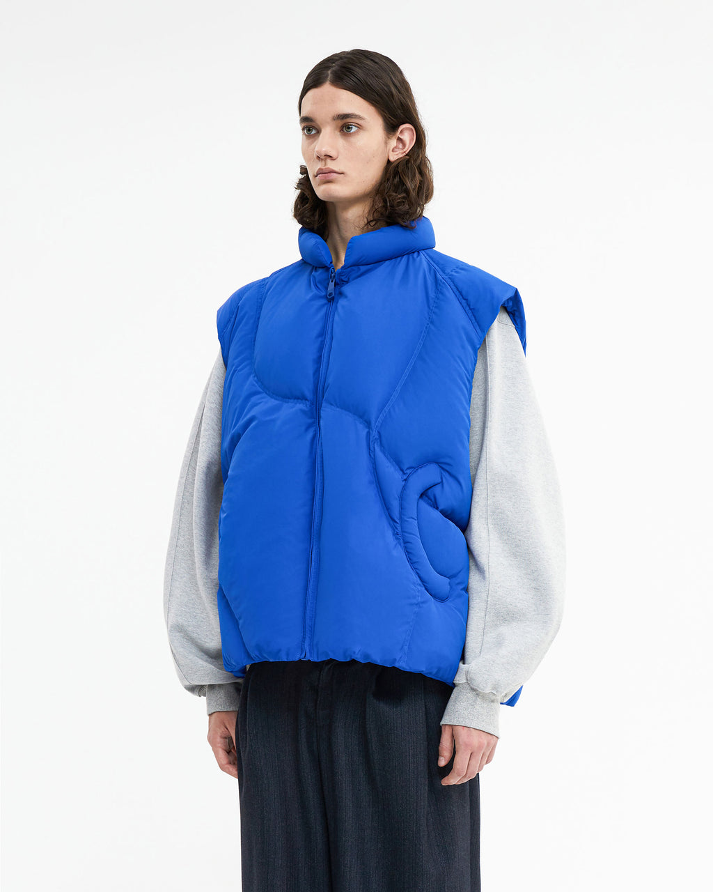 Ader Error - Clade puffer vest (Z-Blue) product image 3 | TRAB K-Fashion Australia