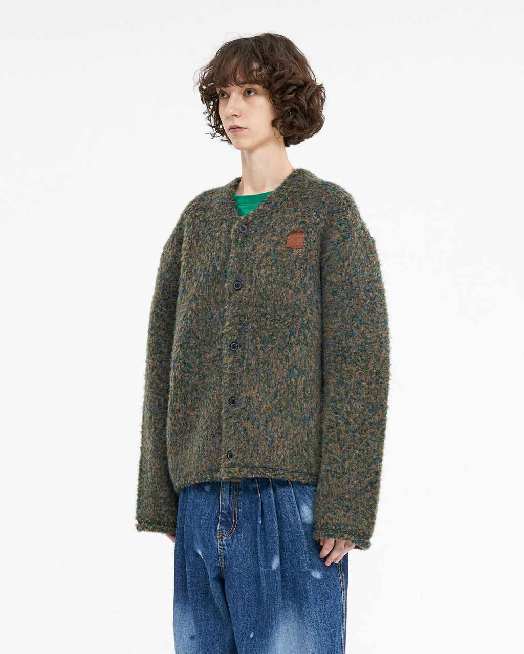 Ader Error - Mingle cardigan (Green) product image 3 | TRAB K-Fashion Australia