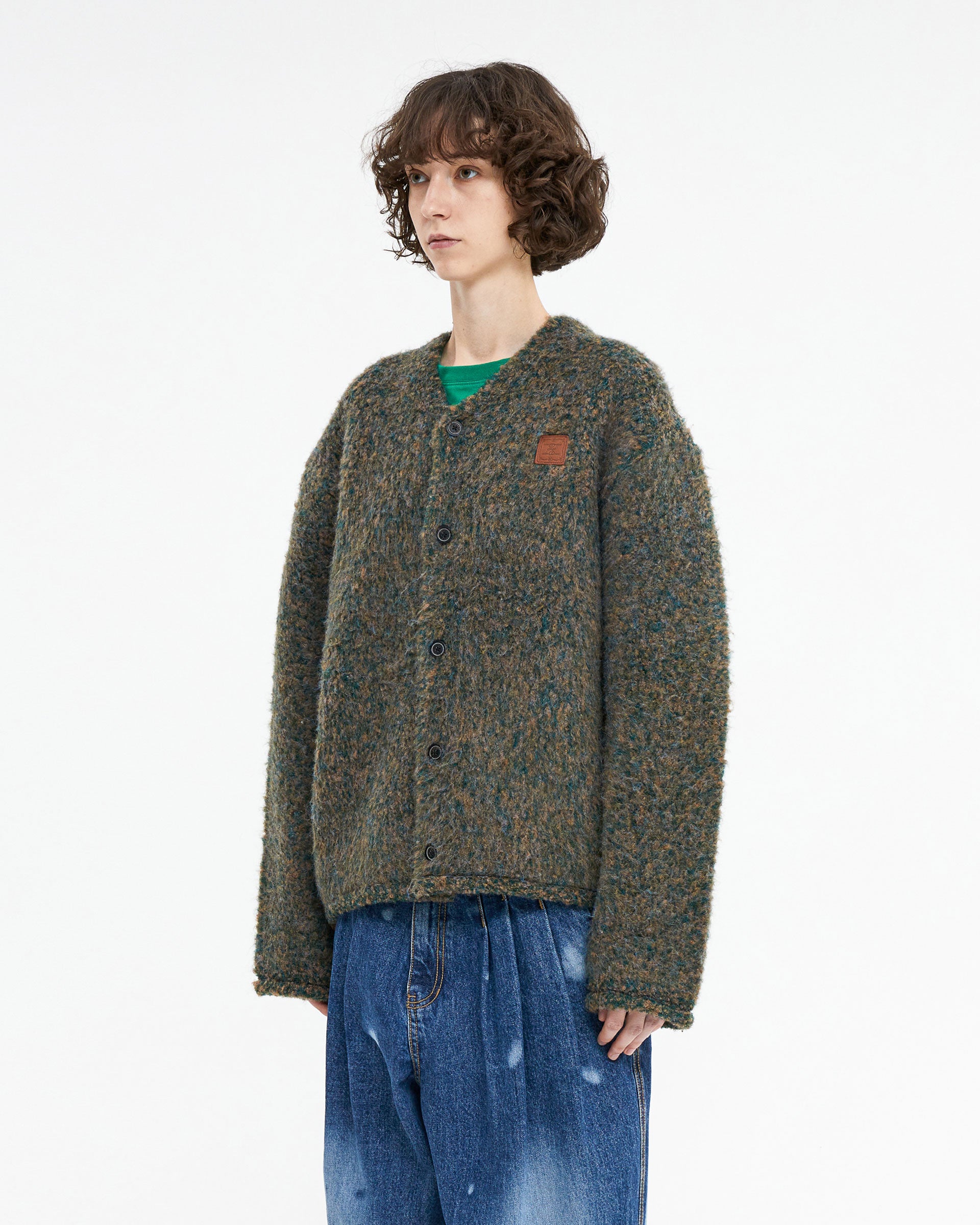 Ader Error - Mingle cardigan (Green) product image 3 | TRAB K-Fashion Australia
