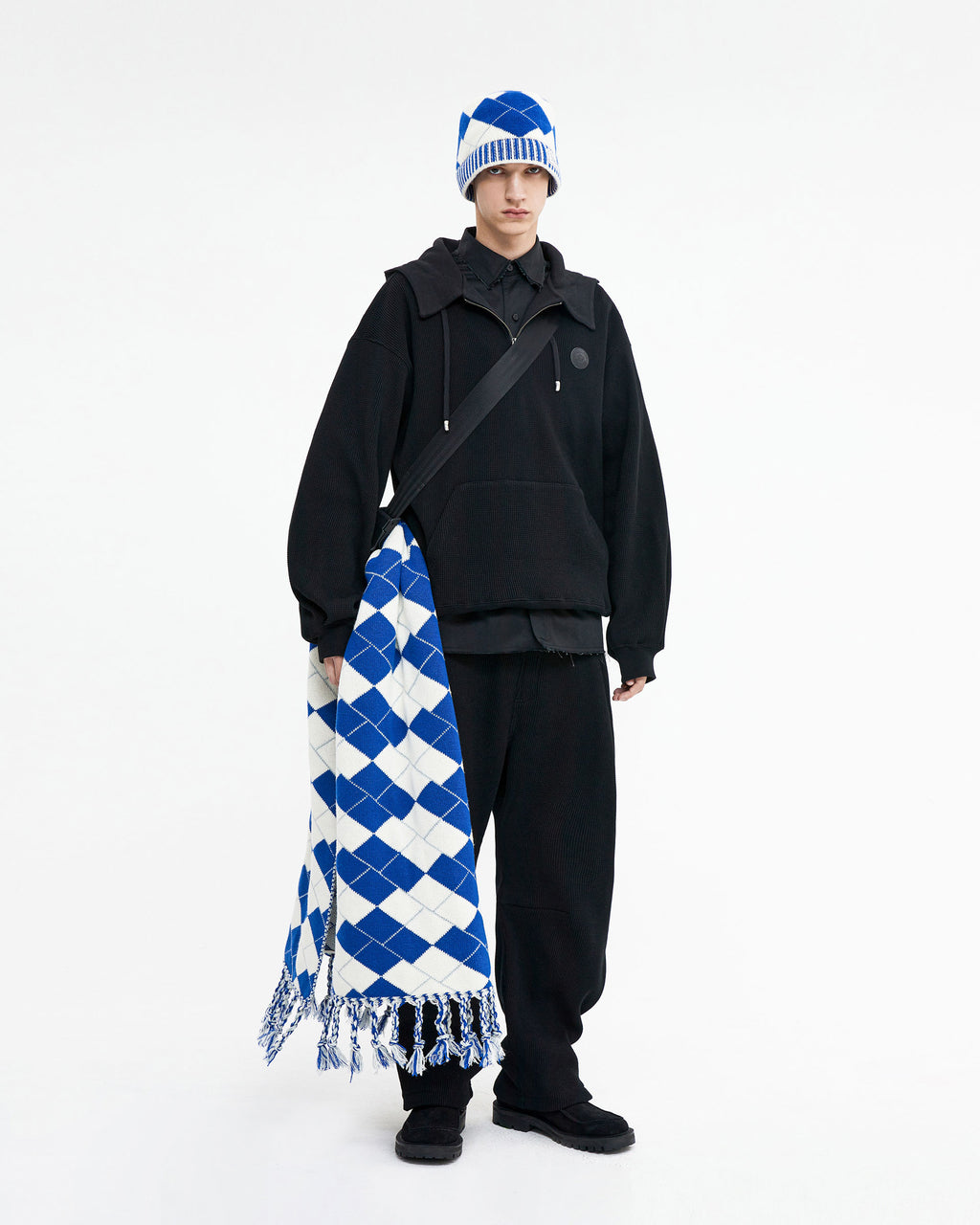Ader Error - Speric logo hoodie (Noir) product image 1 | TRAB K-Fashion Australia