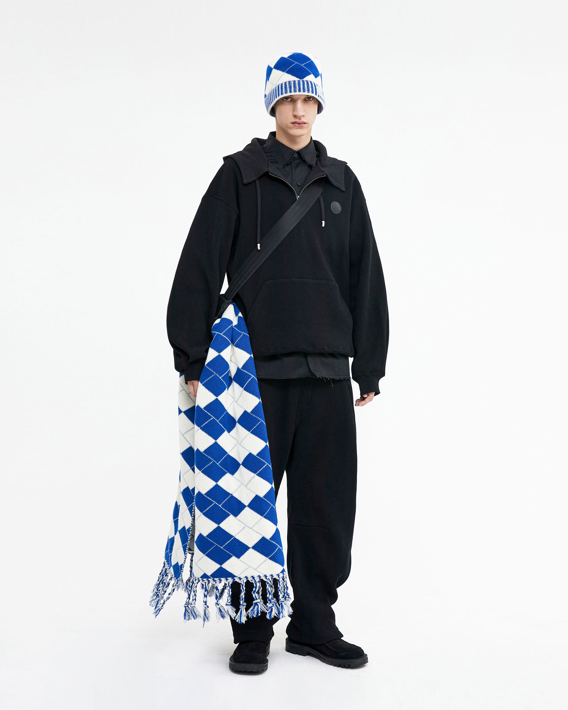 Ader Error - Speric logo hoodie (Noir) product image 1 | TRAB K-Fashion Australia