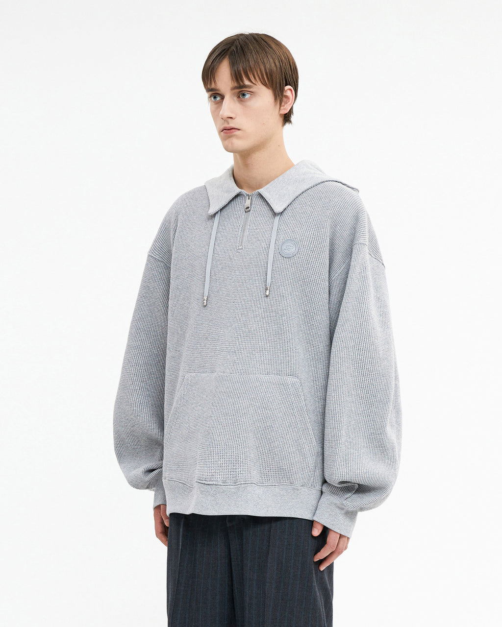 Ader Error - Speric logo hoodie (Grey) product image 3 | TRAB K-Fashion Australia