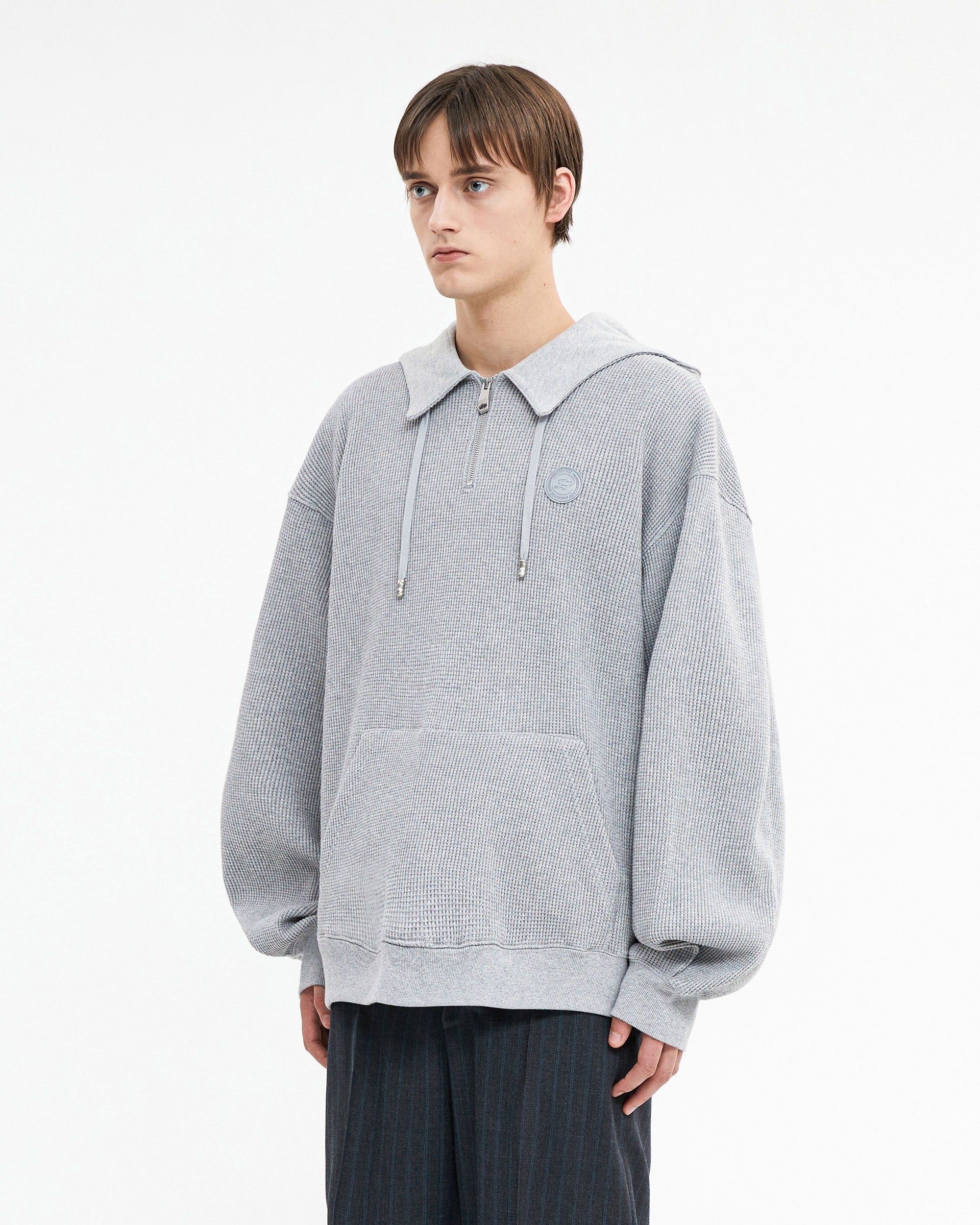 Ader Error - Speric logo hoodie (Grey) product image 3 | TRAB K-Fashion Australia