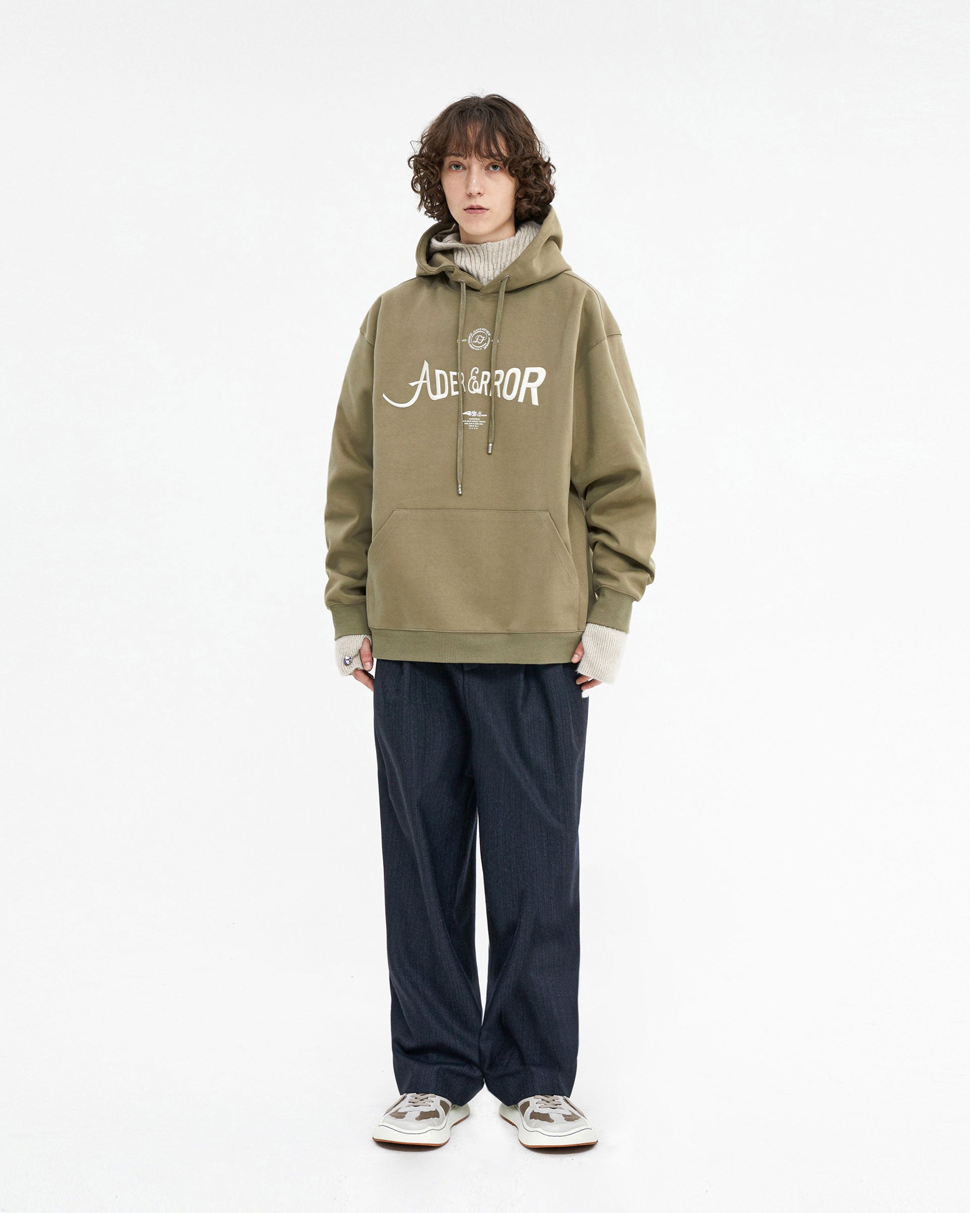Ader Error - Verif logo hoodie (Beige) product image 1 | TRAB K-Fashion Australia