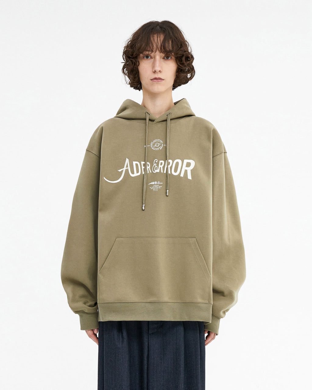Ader Error - Verif logo hoodie (Beige) product image 2 | TRAB K-Fashion Australia