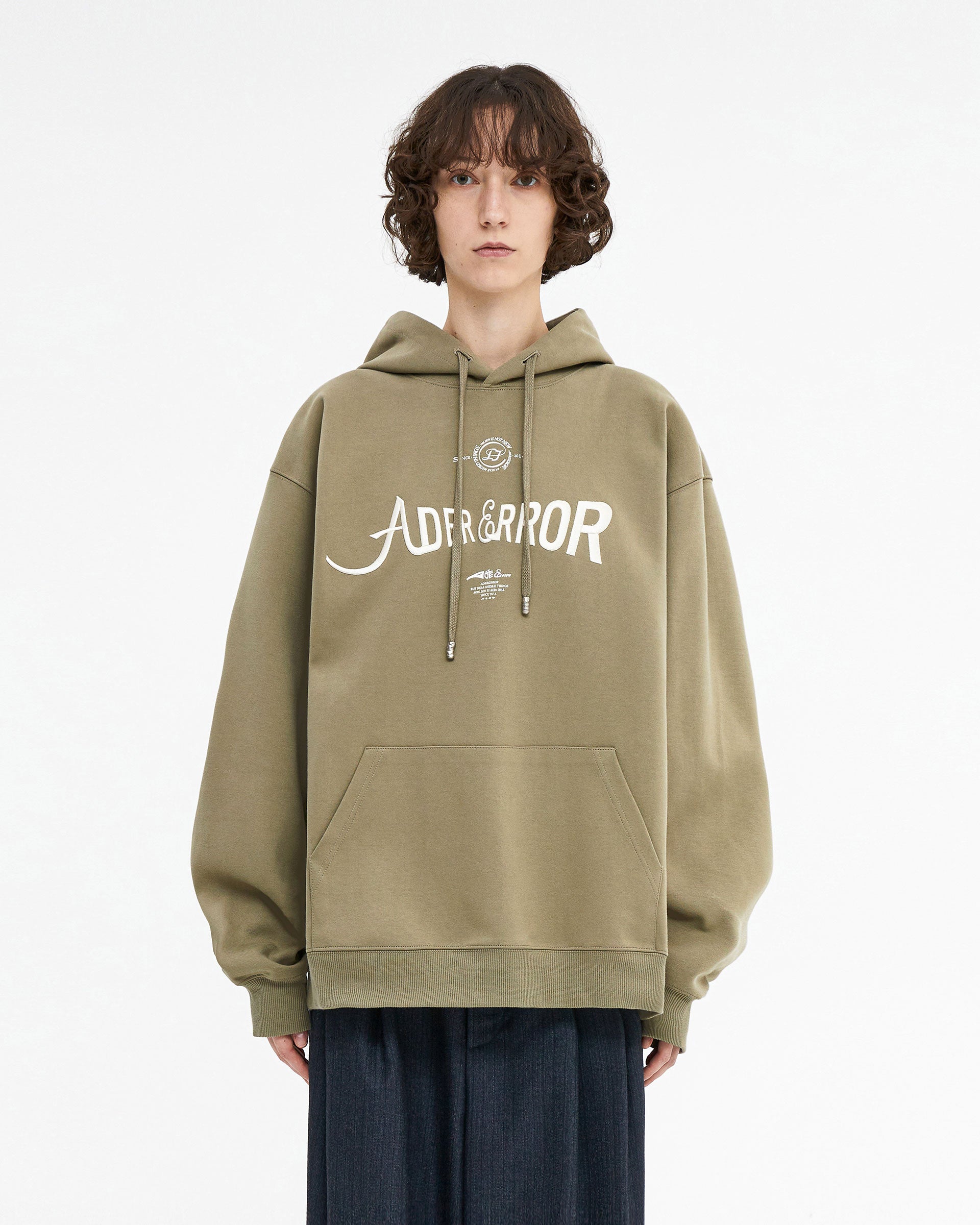 Ader Error - Verif logo hoodie (Beige) product image 2 | TRAB K-Fashion Australia