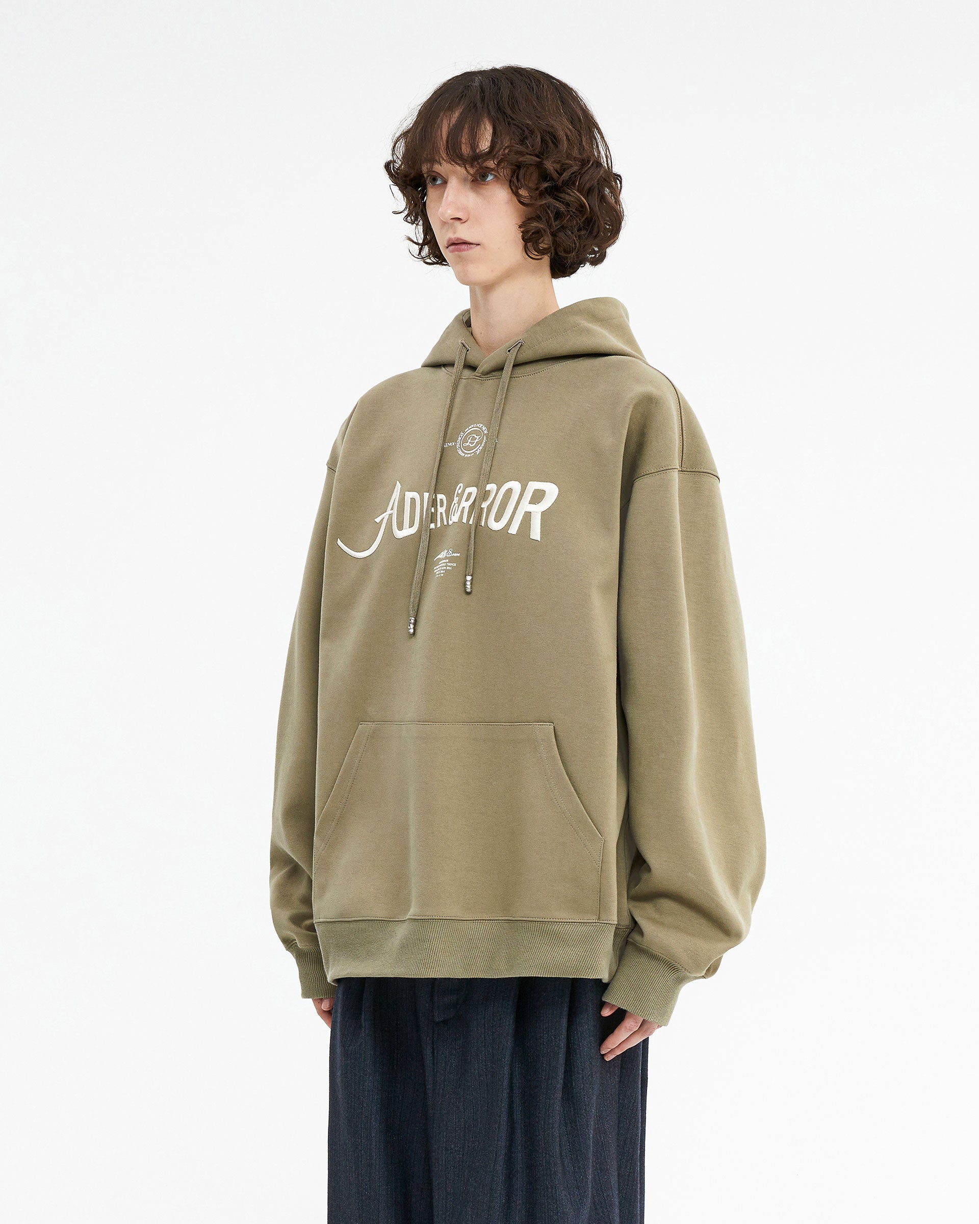 Ader Error - Verif logo hoodie (Beige) product image 3 | TRAB K-Fashion Australia