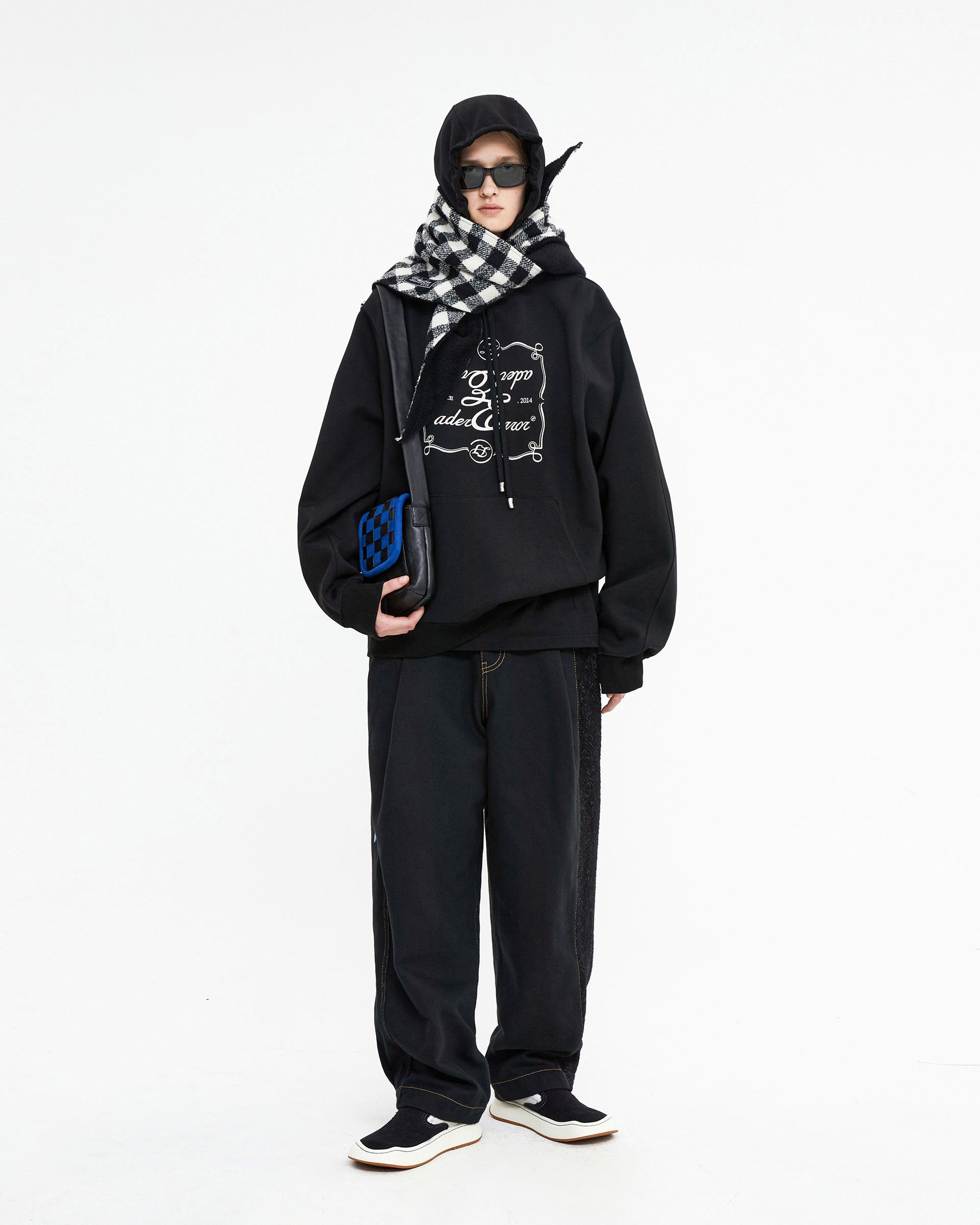 Ader Error - Decal logo hoodie (Noir) product image 1 | TRAB K-Fashion Australia
