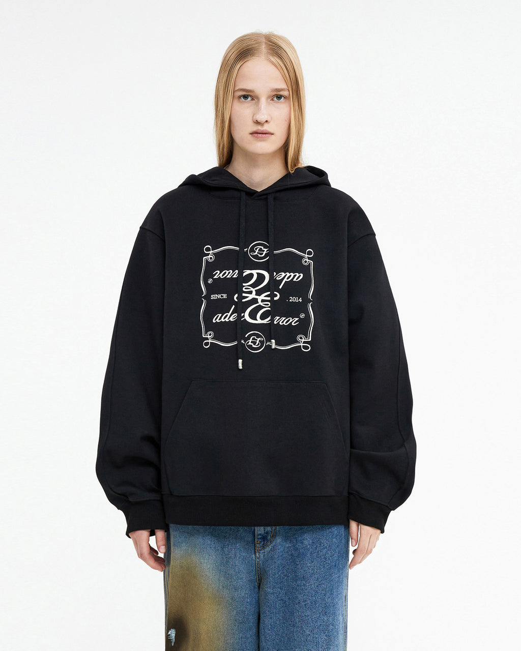 Ader Error - Decal logo hoodie (Noir) product image 2 | TRAB K-Fashion Australia