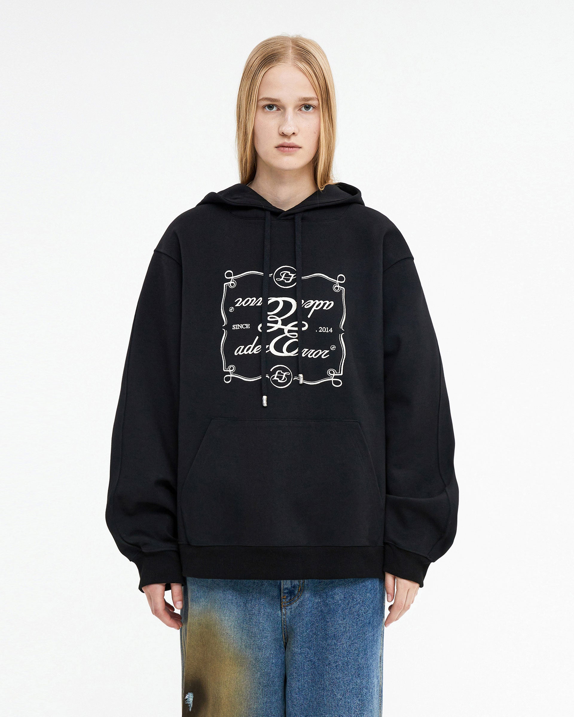 Ader Error - Decal logo hoodie (Noir) product image 2 | TRAB K-Fashion Australia