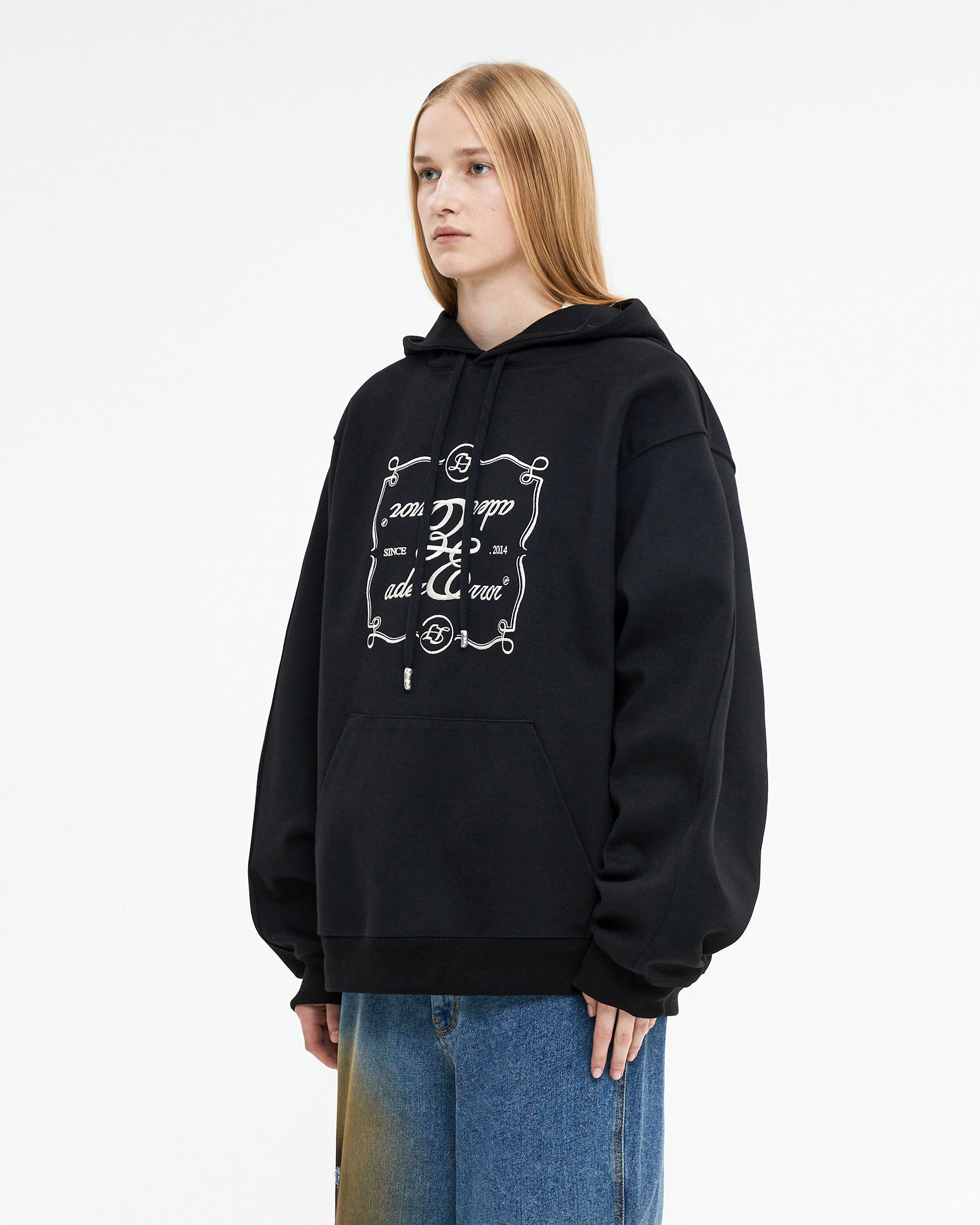 Ader Error - Decal logo hoodie (Noir) product image 3 | TRAB K-Fashion Australia