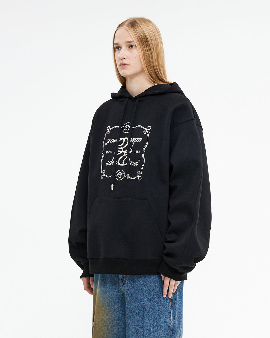 Ader Error - Decal logo hoodie (Noir) product image 3 | TRAB K-Fashion Australia