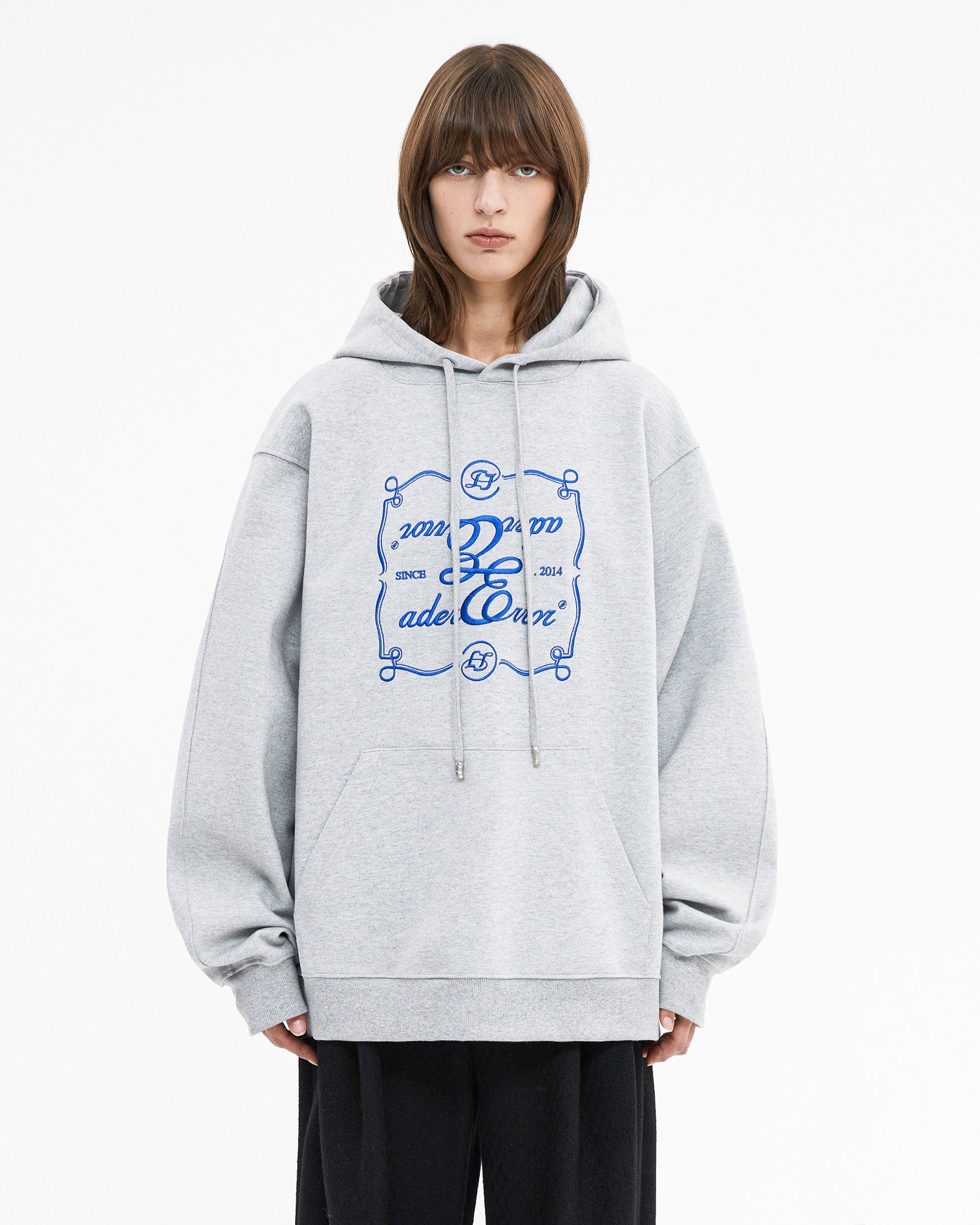 Ader Error - Decal logo hoodie (Grey) product image 2 | TRAB K-Fashion Australia