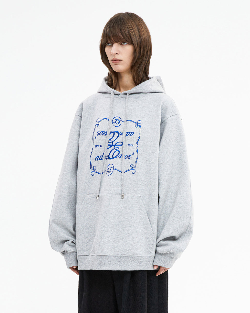 Ader Error - Decal logo hoodie (Grey) product image 3 | TRAB K-Fashion Australia