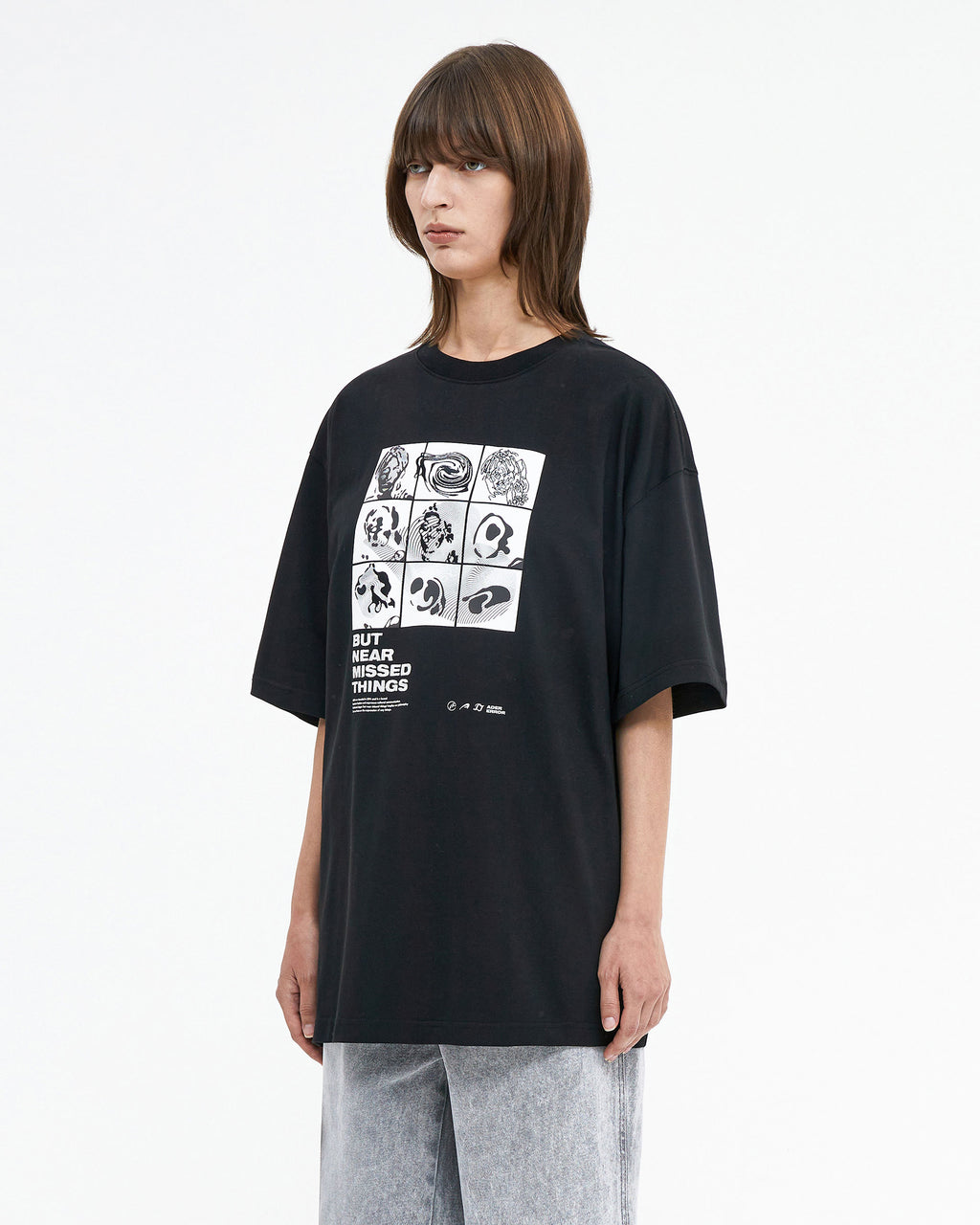 Ader Error - Topian t-shirt (Noir) product image 3 | TRAB K-Fashion Australia