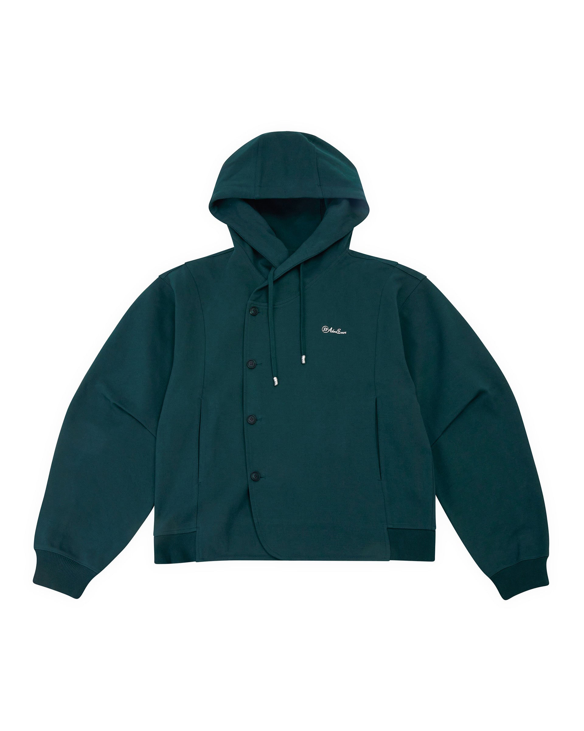 Ader Error - Fluic logo hoodie zip-up (Green) product image 12 | TRAB K-Fashion Australia
