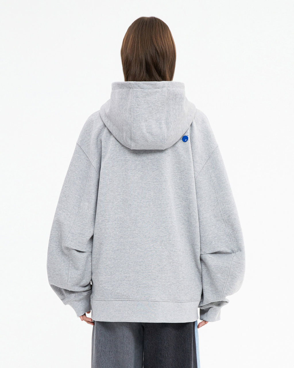 Ader Error - TRS decal hoodie zip-up (Grey) product image 5 | TRAB K-Fashion Australia