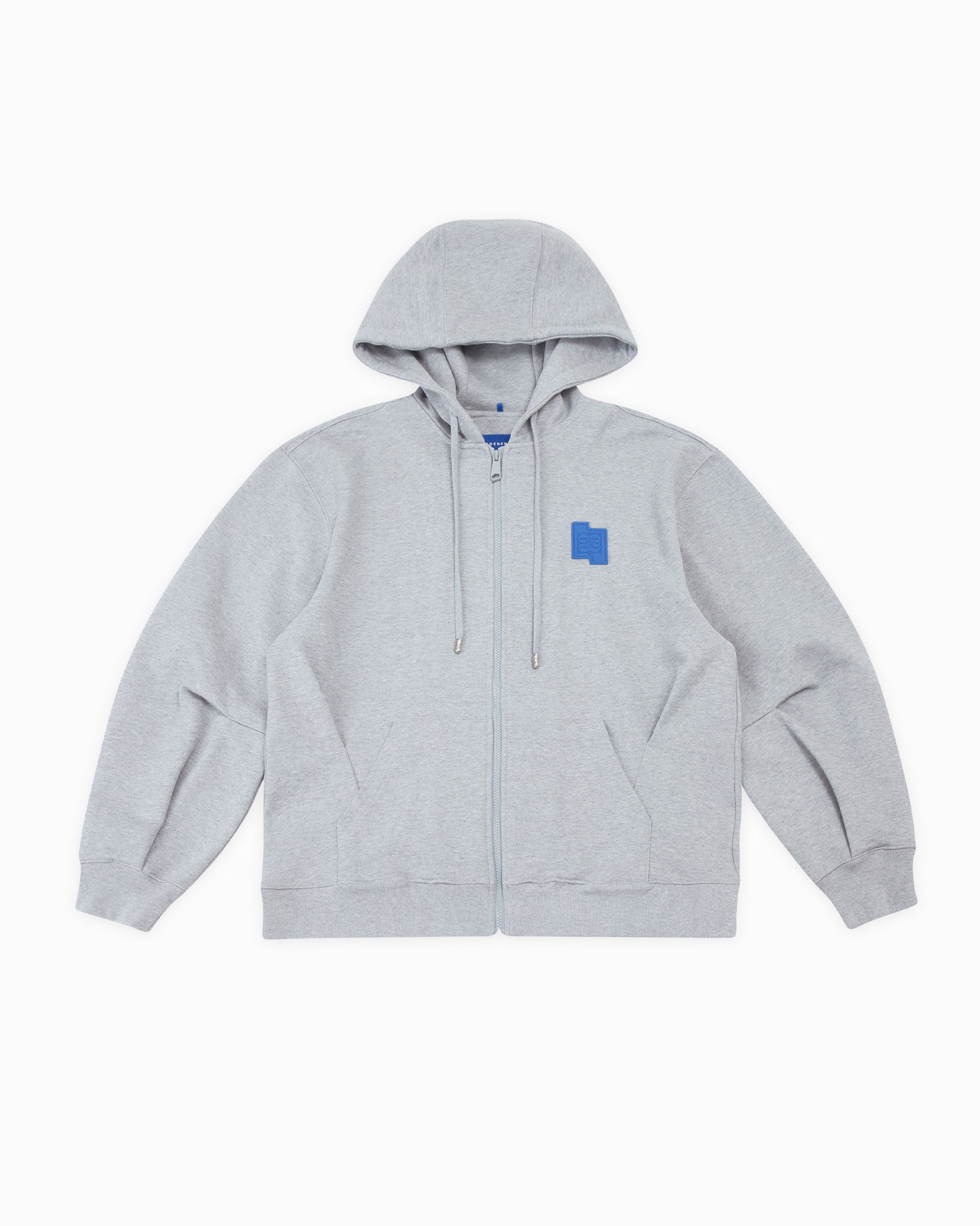 Ader Error - TRS decal hoodie zip-up (Grey) product image 11 | TRAB K-Fashion Australia