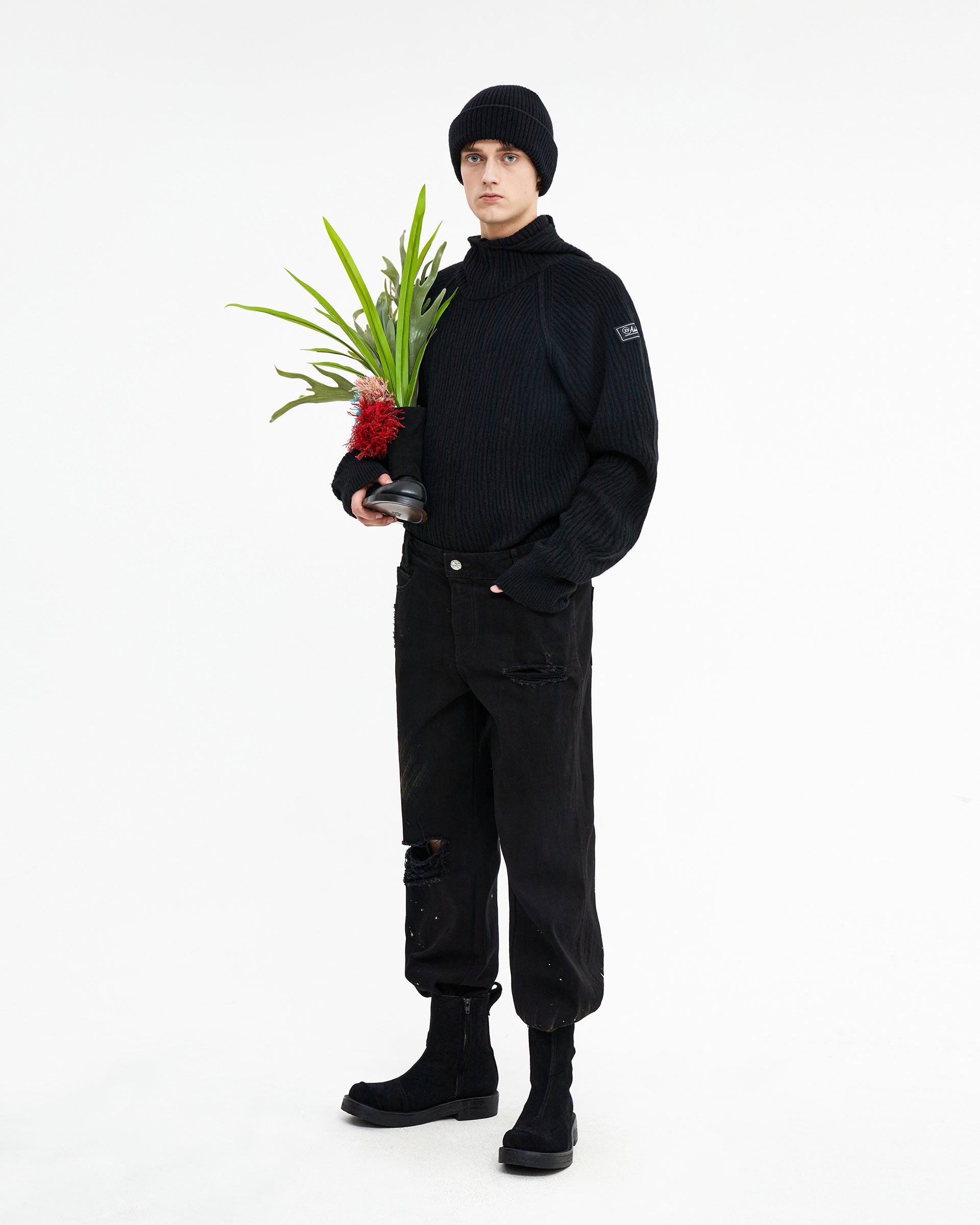Ader Error - Clava knit (Noir) product image 1 | TRAB K-Fashion Australia