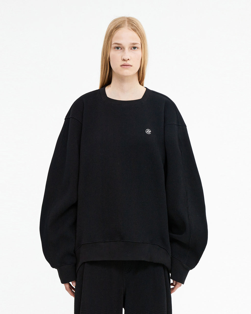 Ader Error - Speric small logo sweatshirt (Noir) product image 2 | TRAB K-Fashion Australia