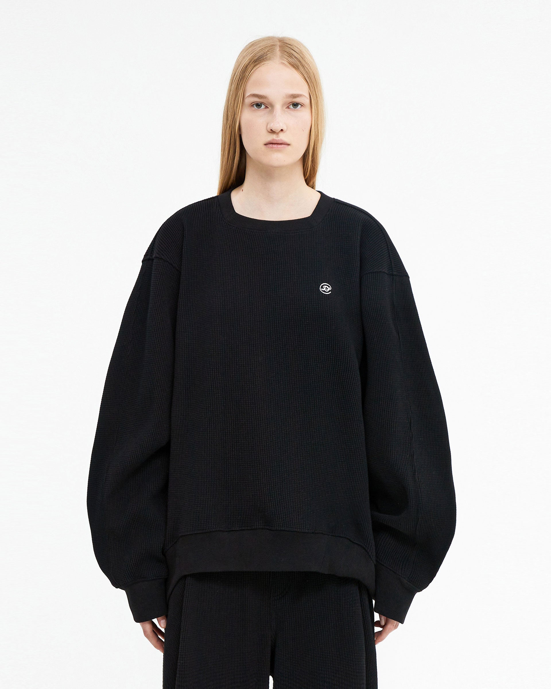 Ader Error - Speric small logo sweatshirt (Noir) product image 2 | TRAB K-Fashion Australia
