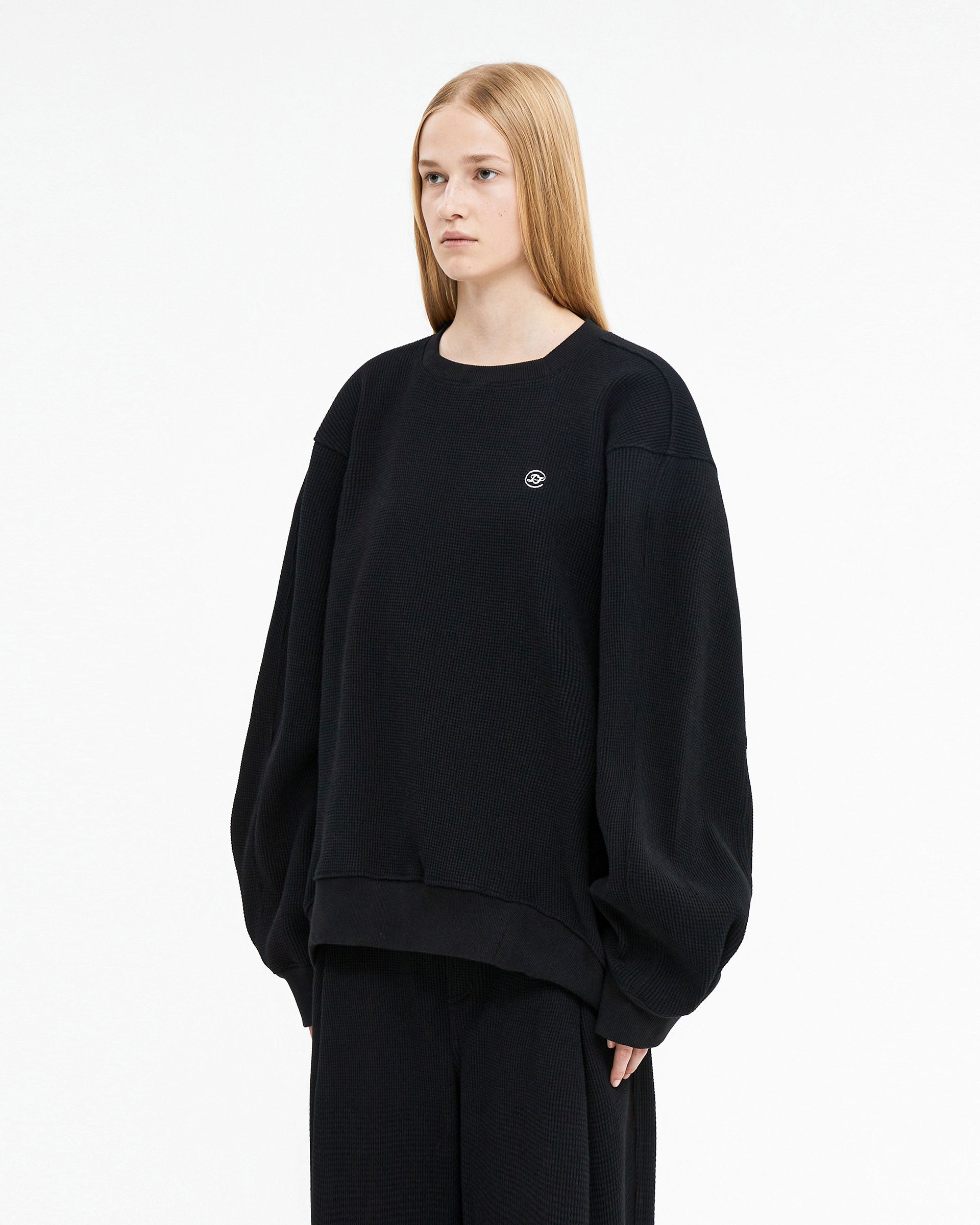Ader Error - Speric small logo sweatshirt (Noir) product image 3 | TRAB K-Fashion Australia