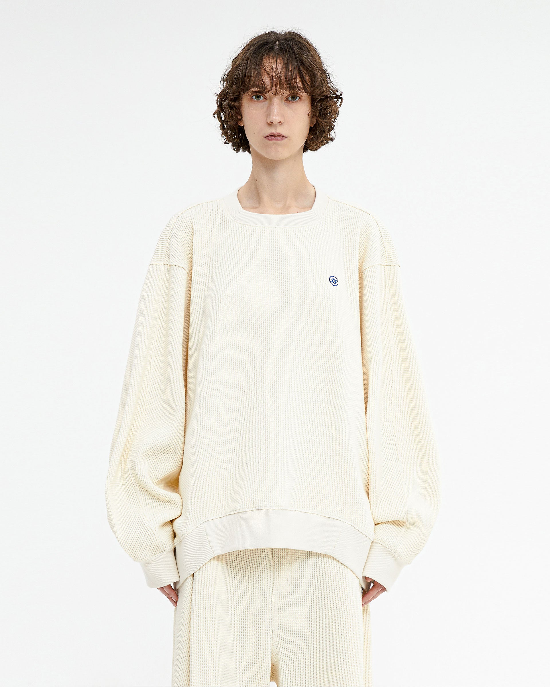 Ader Error - Speric small logo sweatshirt (Ivory) product image 2 | TRAB K-Fashion Australia
