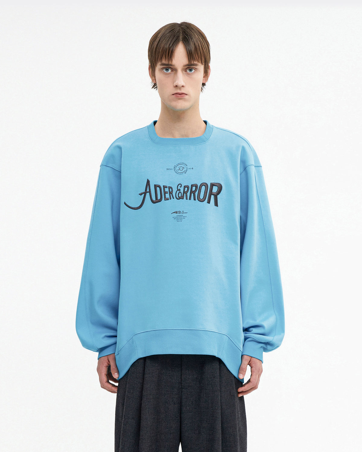Ader Error - Verif logo sweatshirt (Sky blue) product image 2 | TRAB K-Fashion Australia