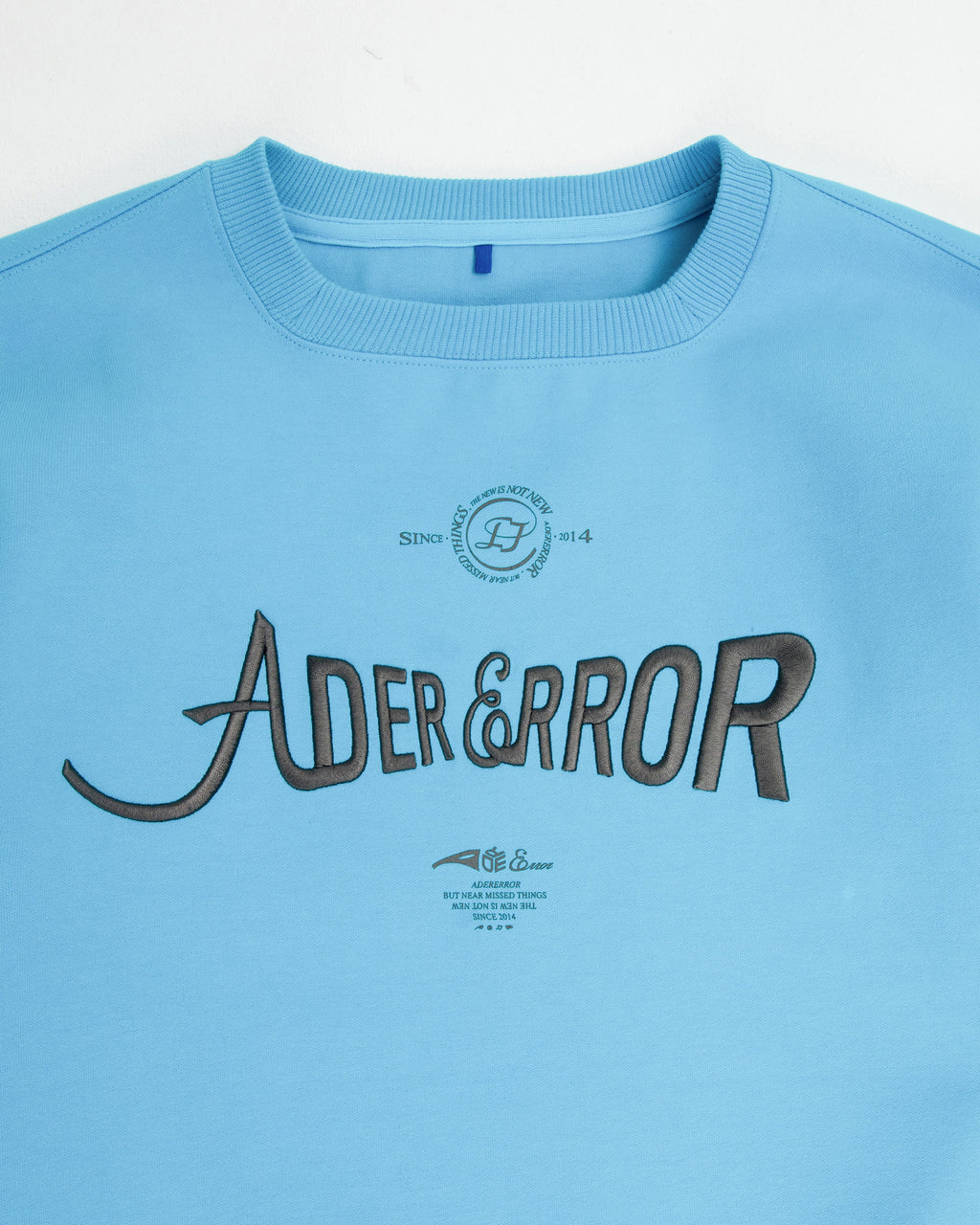 Ader Error - Verif logo sweatshirt (Sky blue) product image 5 | TRAB K-Fashion Australia