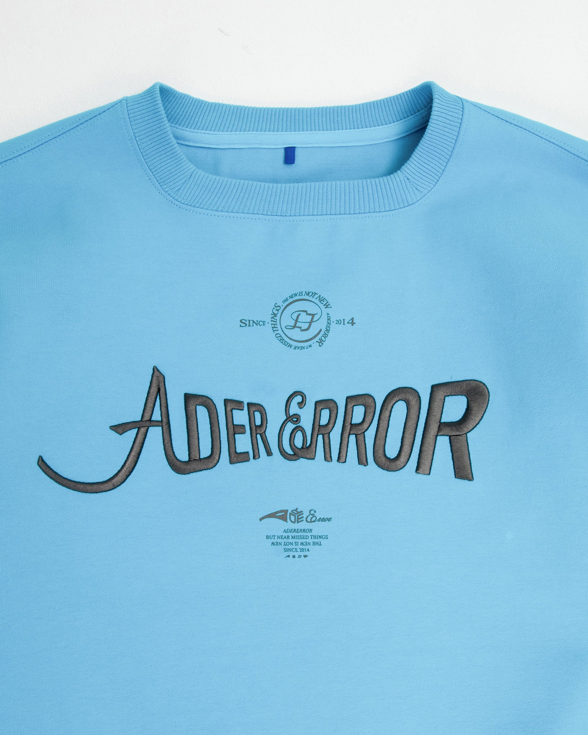 Ader Error - Verif logo sweatshirt (Sky blue) product image 5 | TRAB K-Fashion Australia