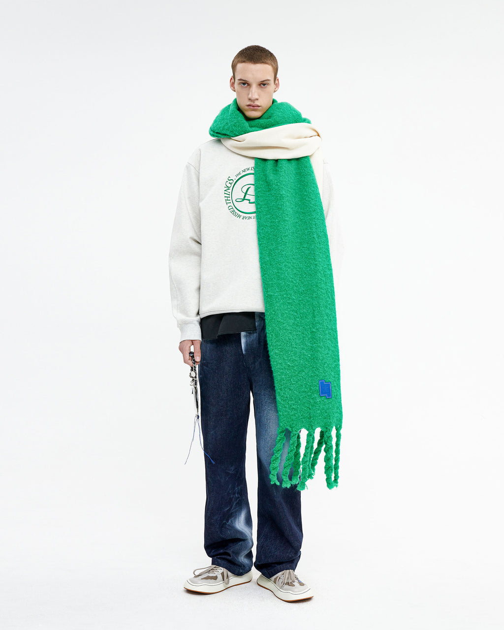 Ader Error - Speric logo sweatshirt (Oatmeal) product image 1 | TRAB K-Fashion Australia