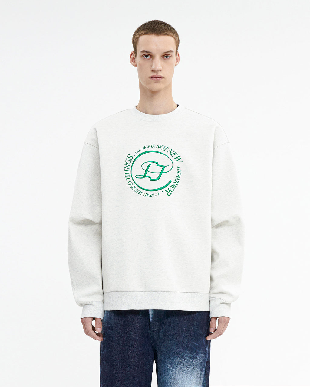 Ader Error - Speric logo sweatshirt (Oatmeal) product image 2 | TRAB K-Fashion Australia