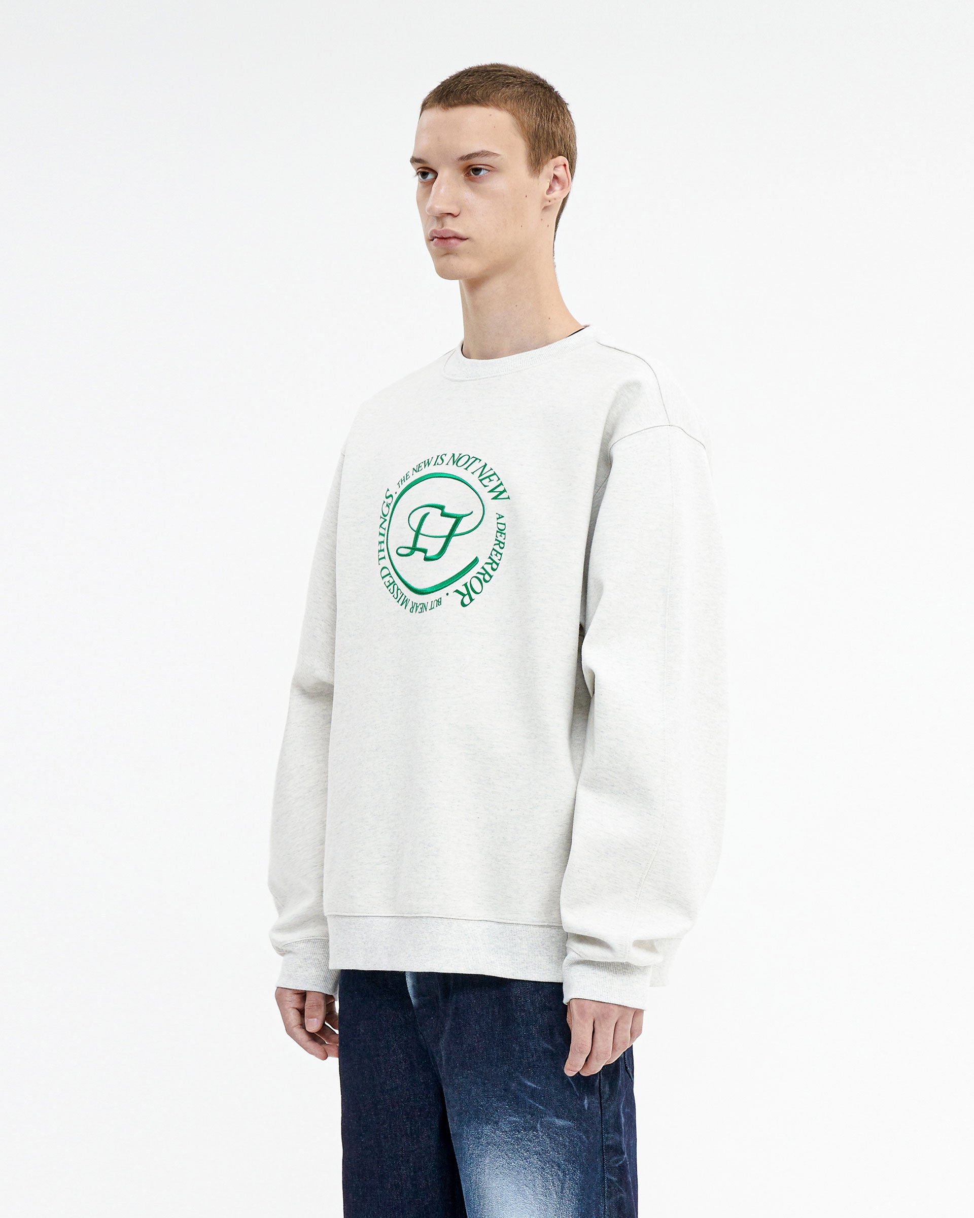 Ader Error - Speric logo sweatshirt (Oatmeal) product image 3 | TRAB K-Fashion Australia