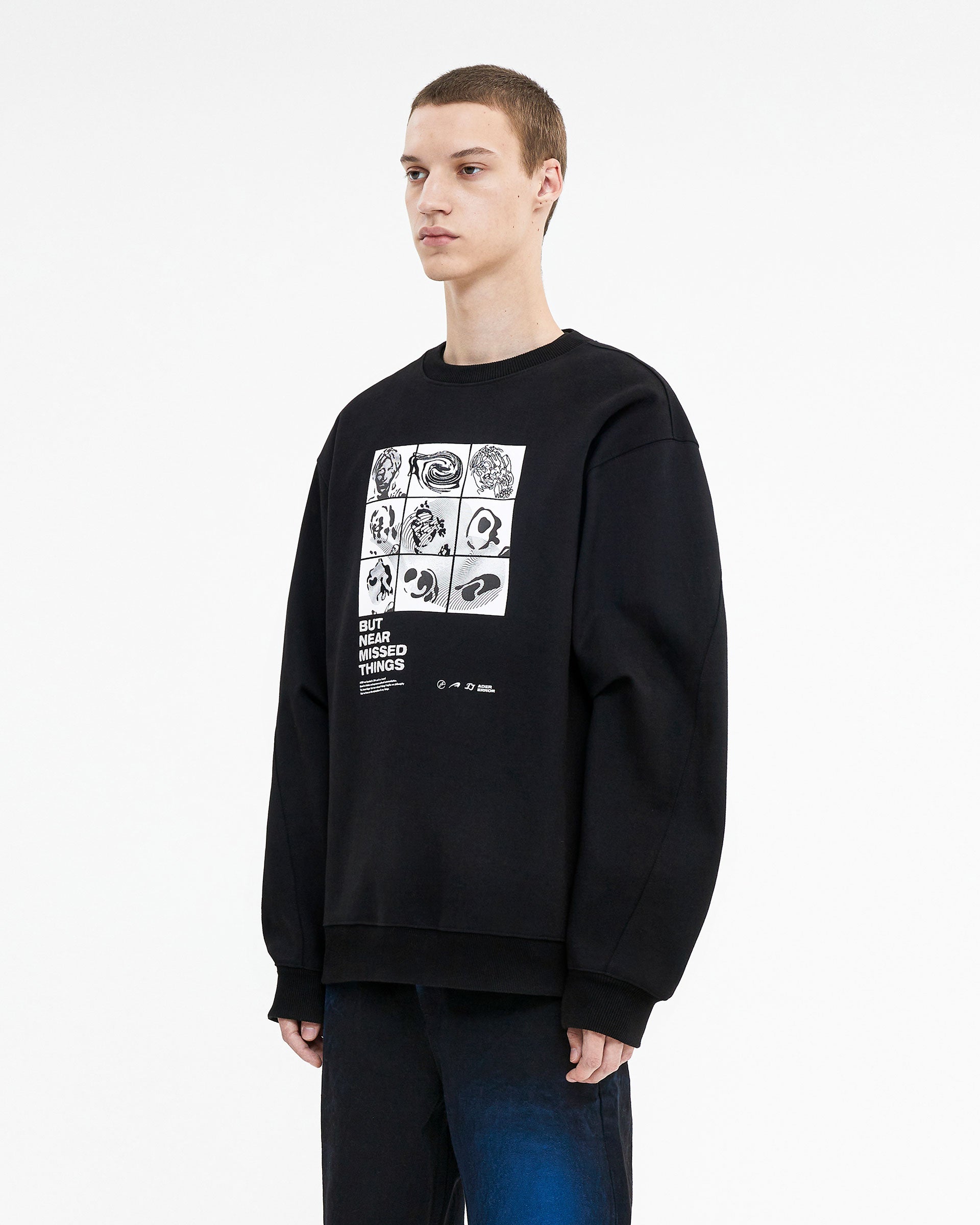 Ader Error - Topian sweatshirt (Noir) product image 3 | TRAB K-Fashion Australia