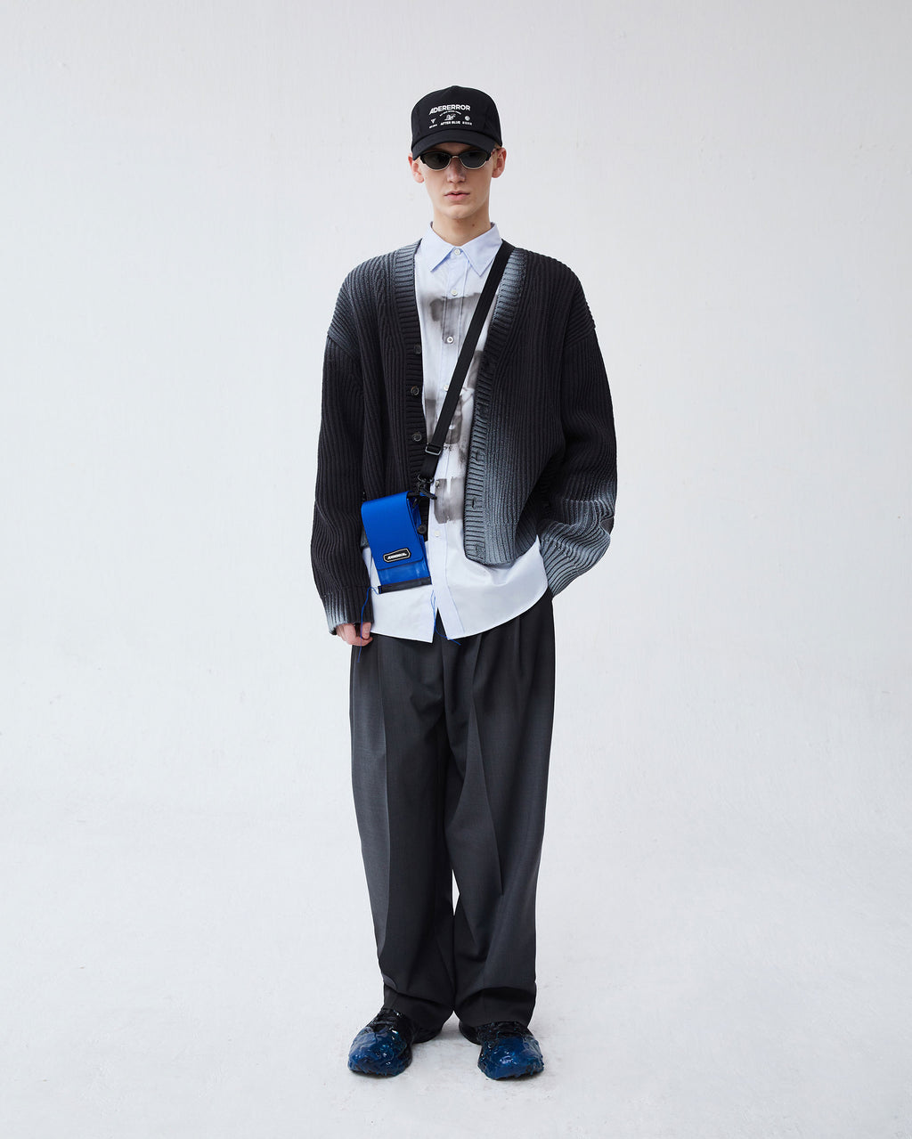 Ader Error - Glow cardigan (Charcoal) product image 1 | TRAB K-Fashion Australia