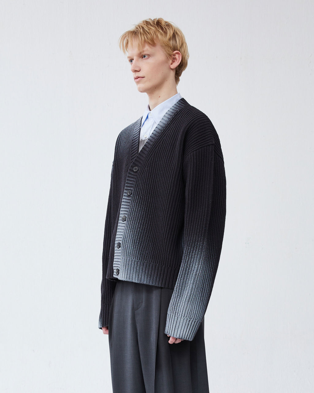 Ader Error - Glow cardigan (Charcoal) product image 3 | TRAB K-Fashion Australia