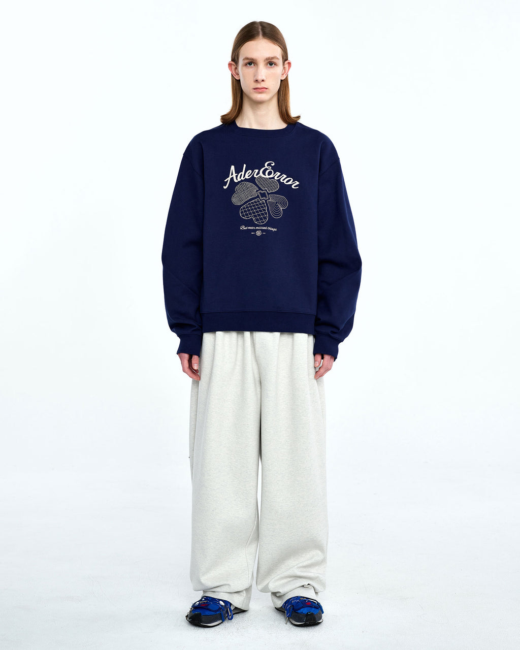 Ader Error - Tever logo sweatshirt (Navy) product image 3 | TRAB K-Fashion Australia